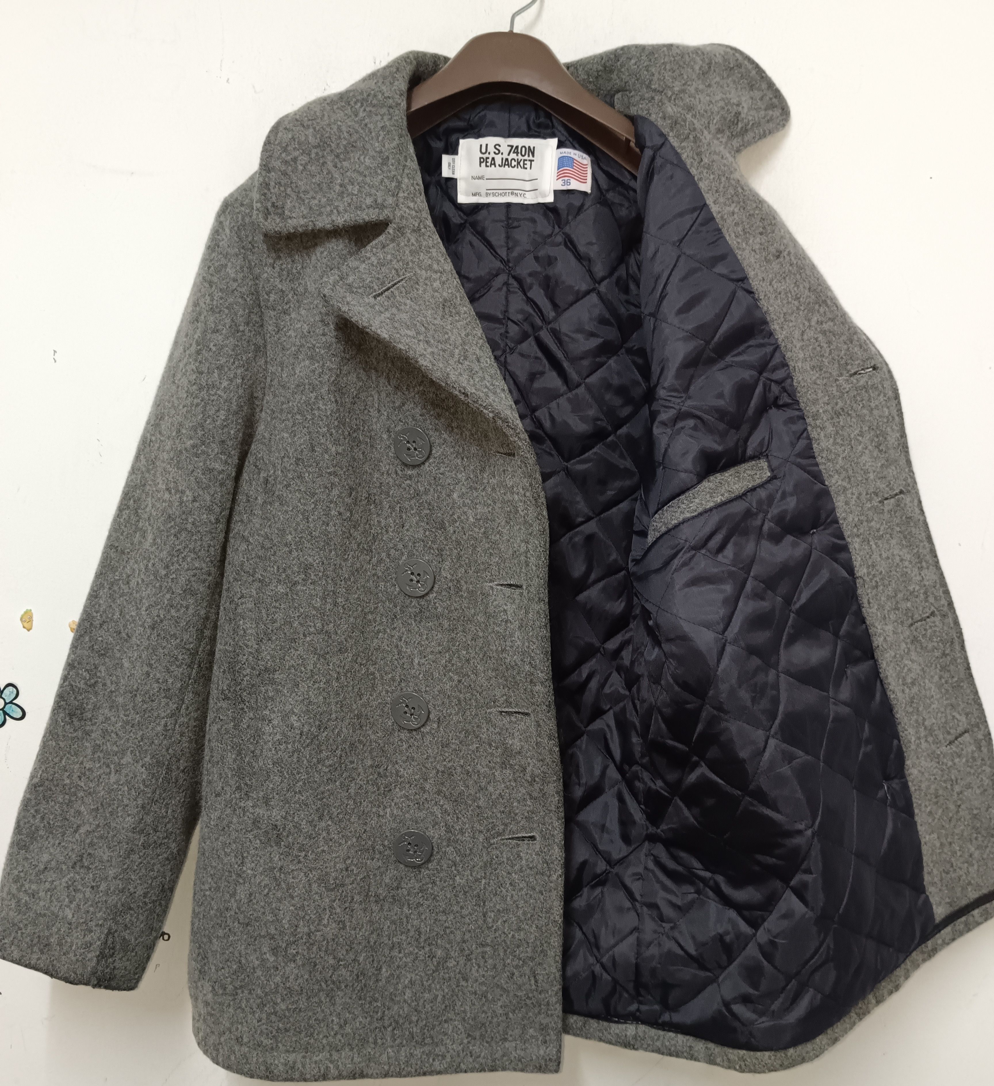 Schott × Vintage Vintage Schott NYC Pea Jacket Size US M / EU 48-50 / 2 - 4 Thumbnail