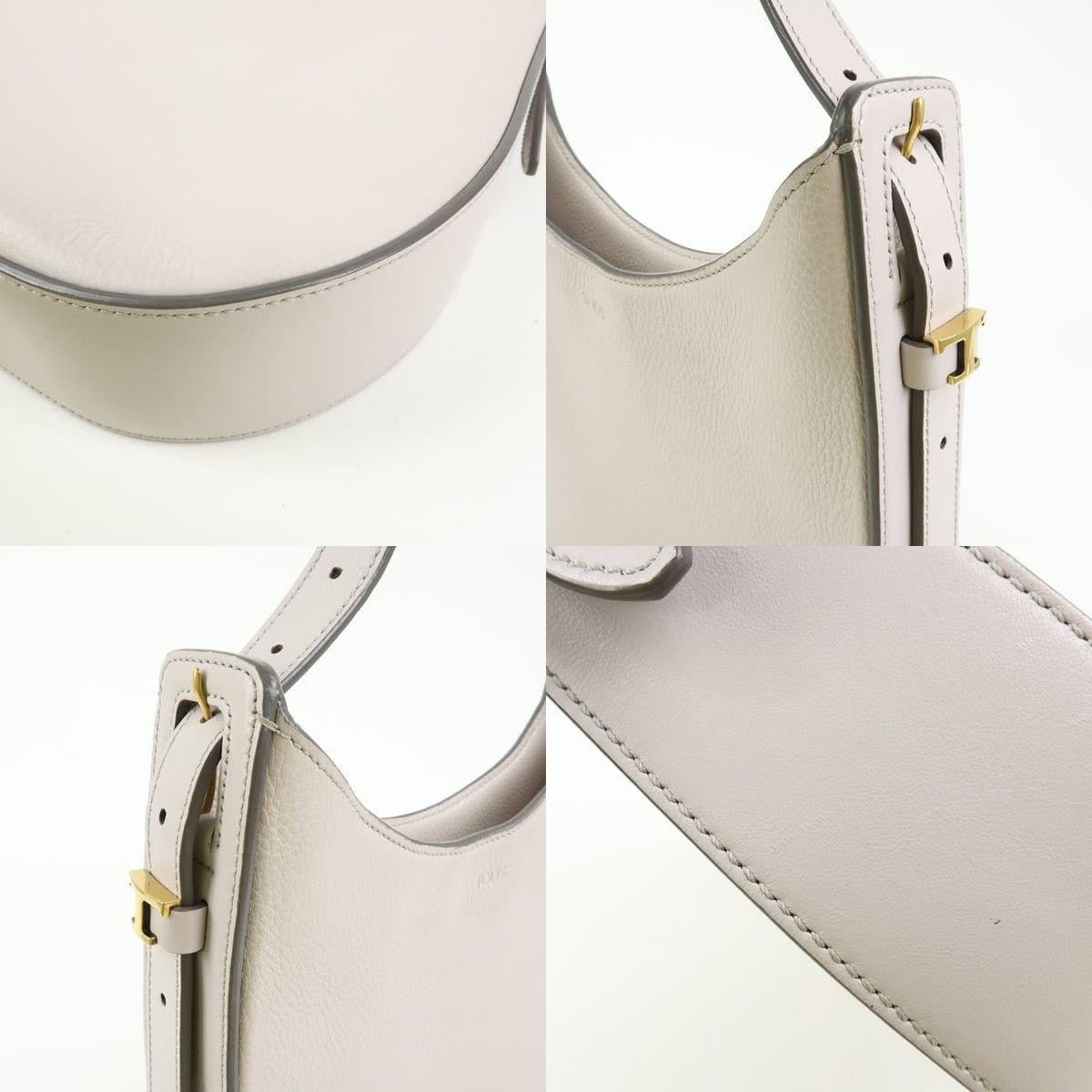 Tod's Tod's Oboe Medium Calfskin Hobo Bag Gray Size ONE SIZE - 5 Thumbnail