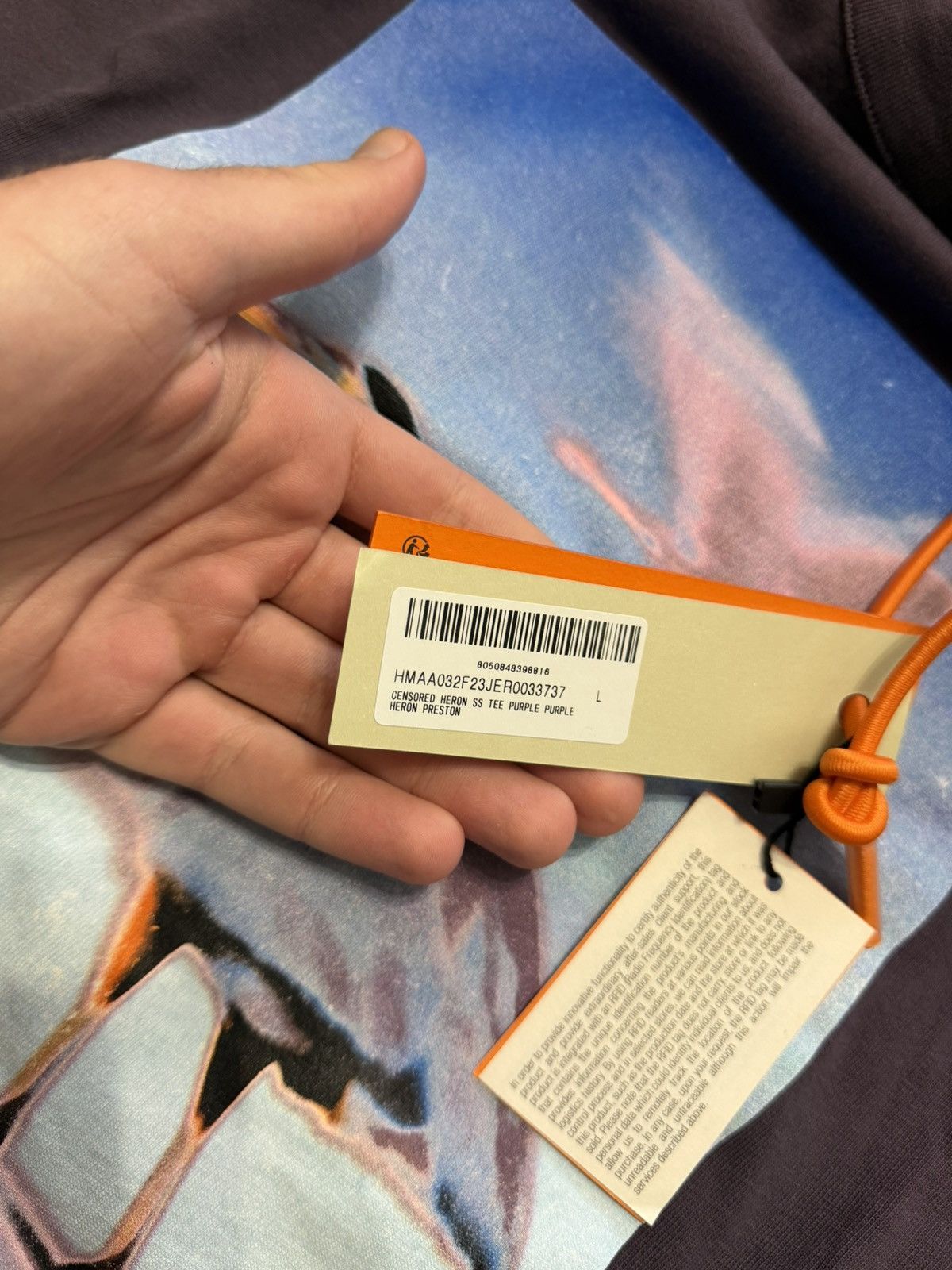 Heron Preston Heron Preston Censored Purple Tee Size US L / EU 52-54 / 3 - 3 Thumbnail