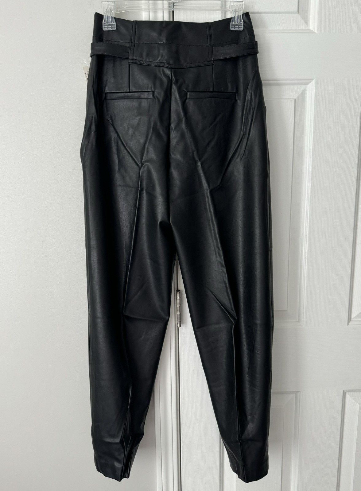 Anthropologie Anthropologie Faux Leather Tapered Pleated Pants, Size 2 Size 26" / US 2 / IT 38 - 13 Thumbnail