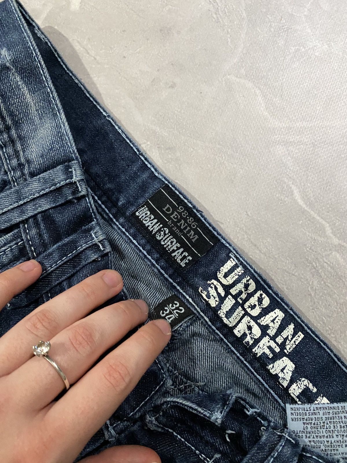 Vintage Archive Designer Washed Destroyed Slim Jean/ Zip line /Tokyo Size US 32 / EU 48 - 7 Thumbnail