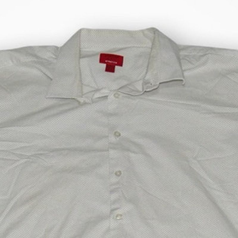Alfani Alfani Men's White Micro-Dot Dress Shirt - 17-17.5, 34/35 Size US XL / EU 56 / 4 - 3 Thumbnail