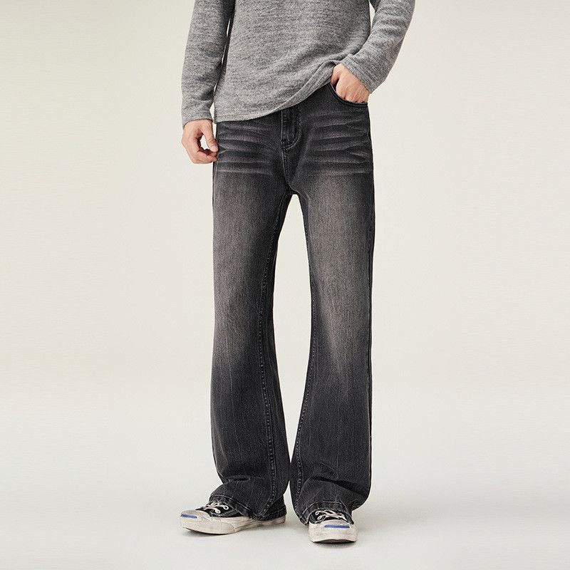 Japanese Brand High-street loose-fitting washed flared jeans for men Size US 32 / EU 48 - 2 Thumbnail