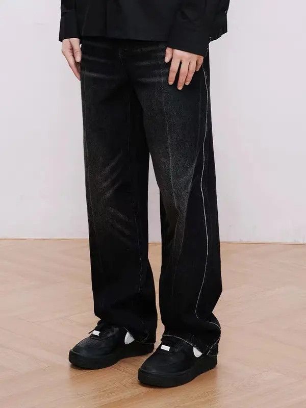 Japanese Brand VIBE Vintage washed center seam heavyweight jeans Size US 32 / EU 48 - 5 Thumbnail