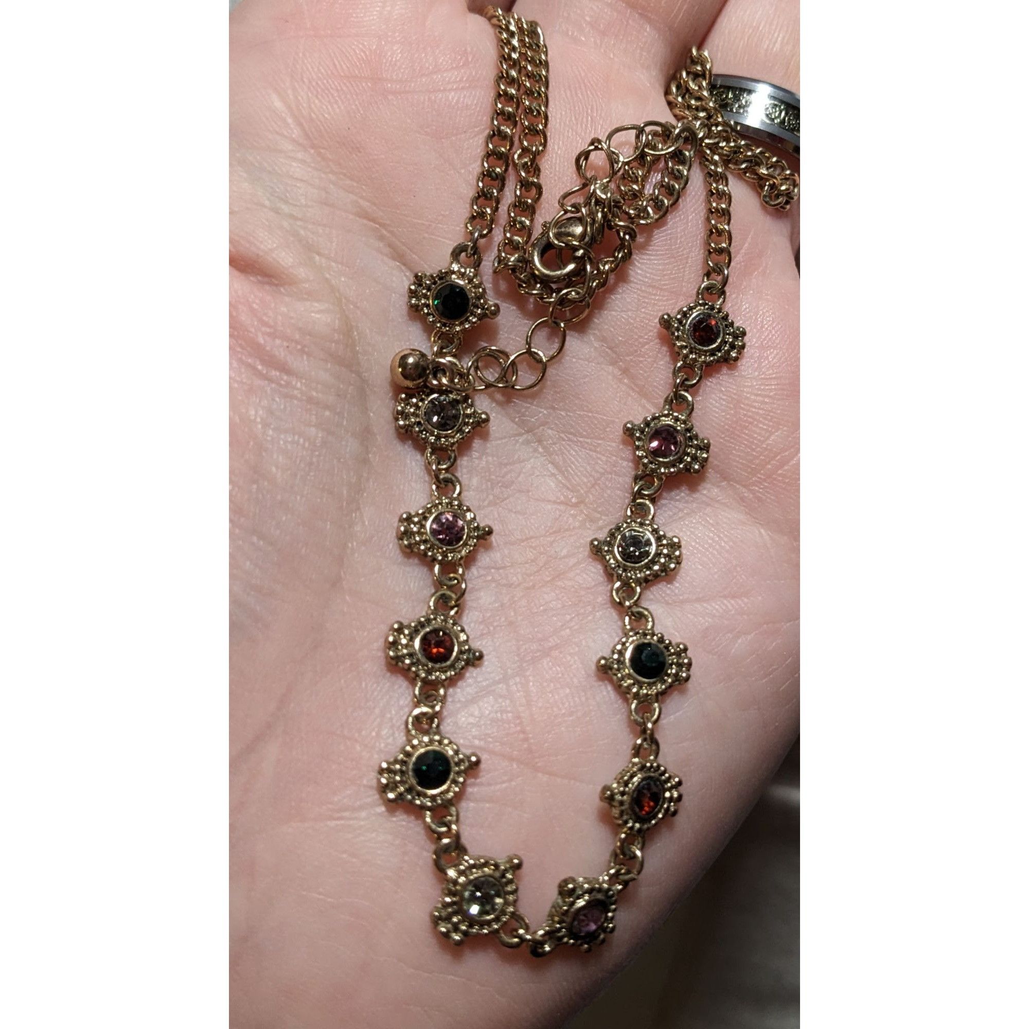 Other Dainty Rainbow Rhinestone Necklace Size ONE SIZE - 6 Thumbnail