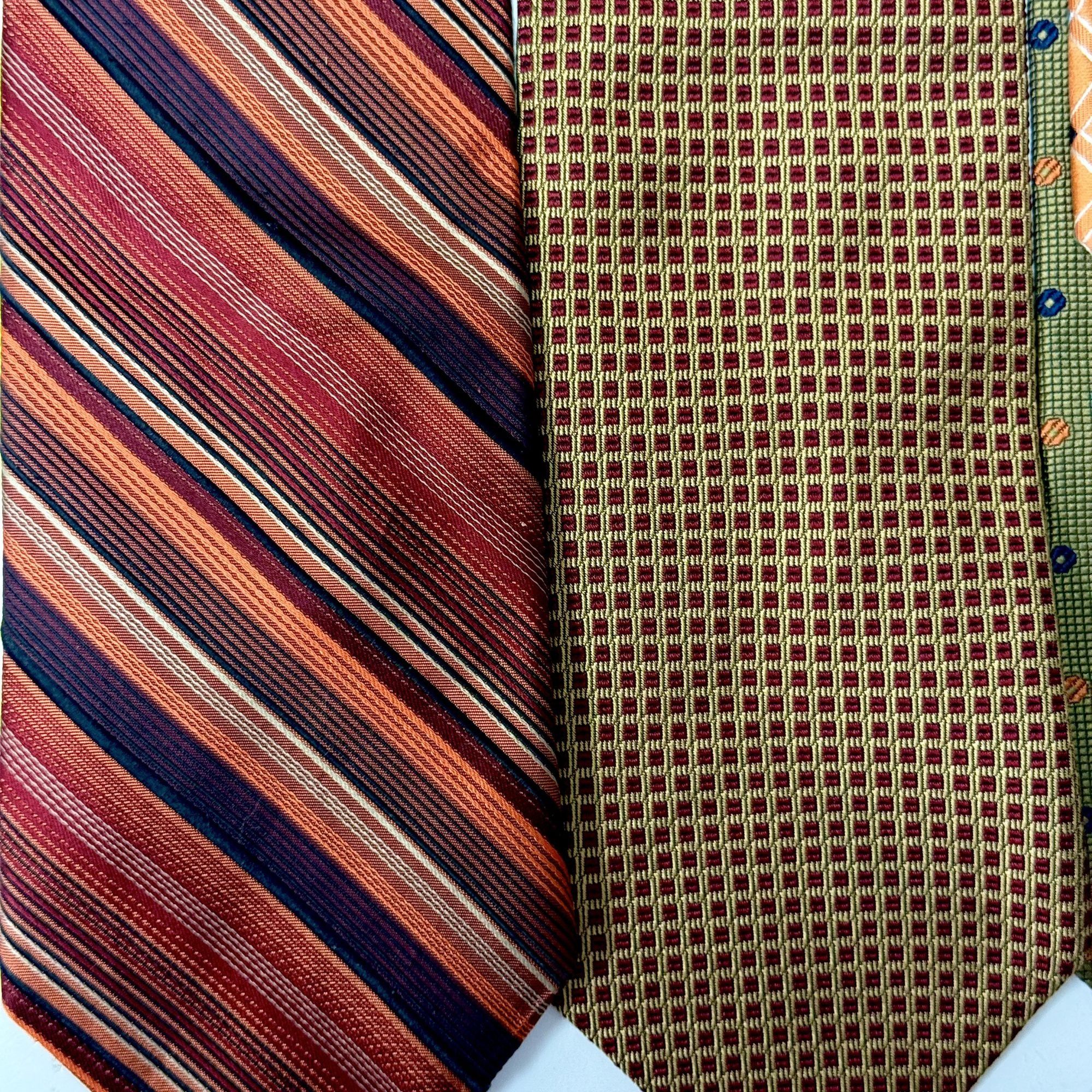 Brooks Brothers 6 pc Designer MODERN Woven Silk 3D GEOMETRIC Necktie Lot Size ONE SIZE - 5 Thumbnail