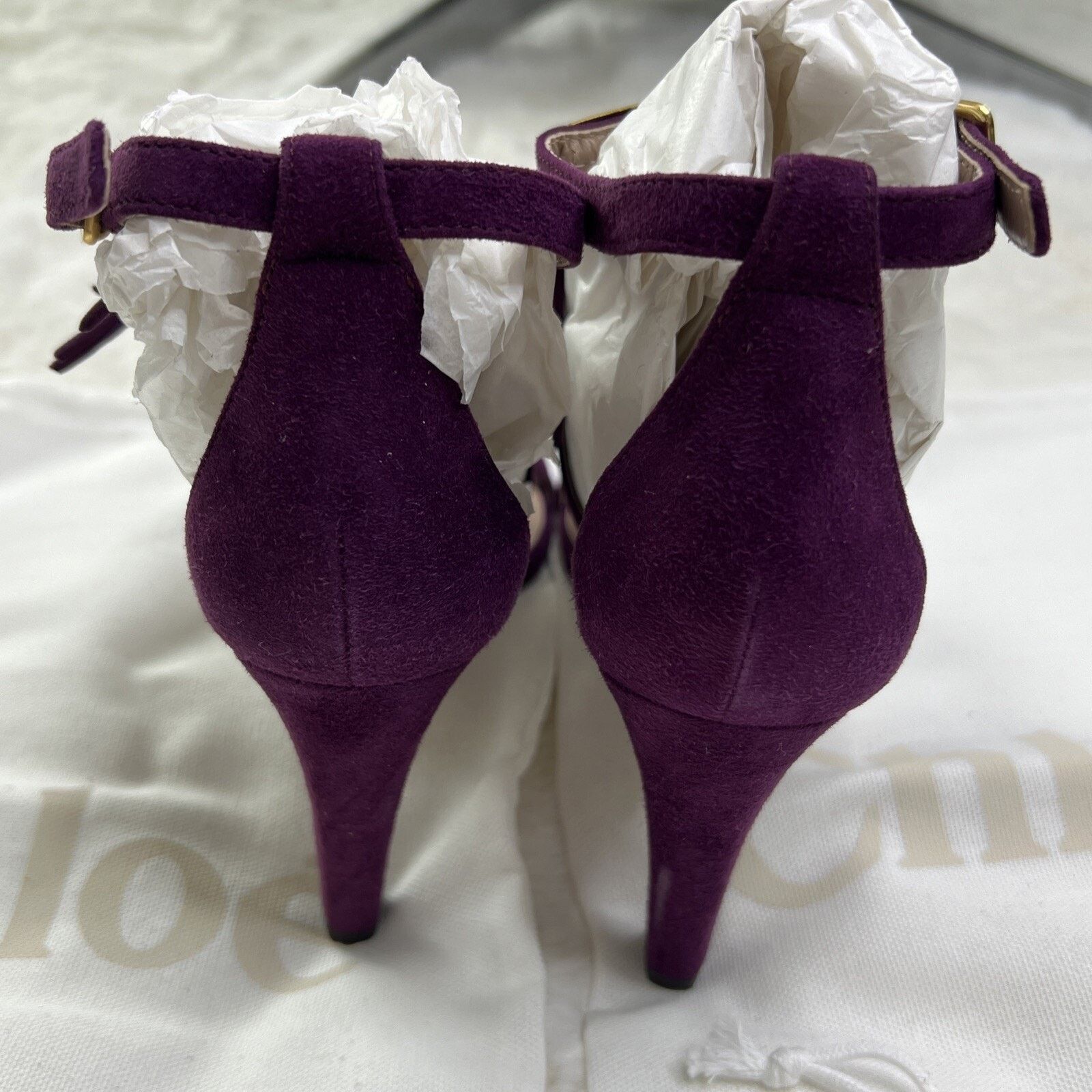 Chloe CHOLE-Fringe Suede Heel/Sandal Violet In Box-Made In Italy Size US 6 / IT 36 - 10 Thumbnail