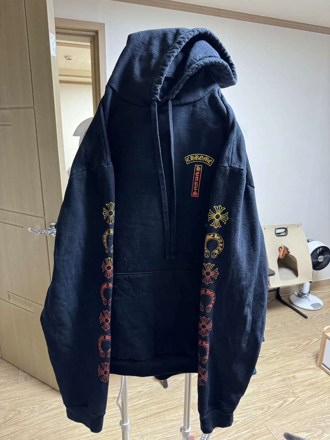 image of Chrome Hearts Gradient Hoodie in Black, Men's (Size 2XL)