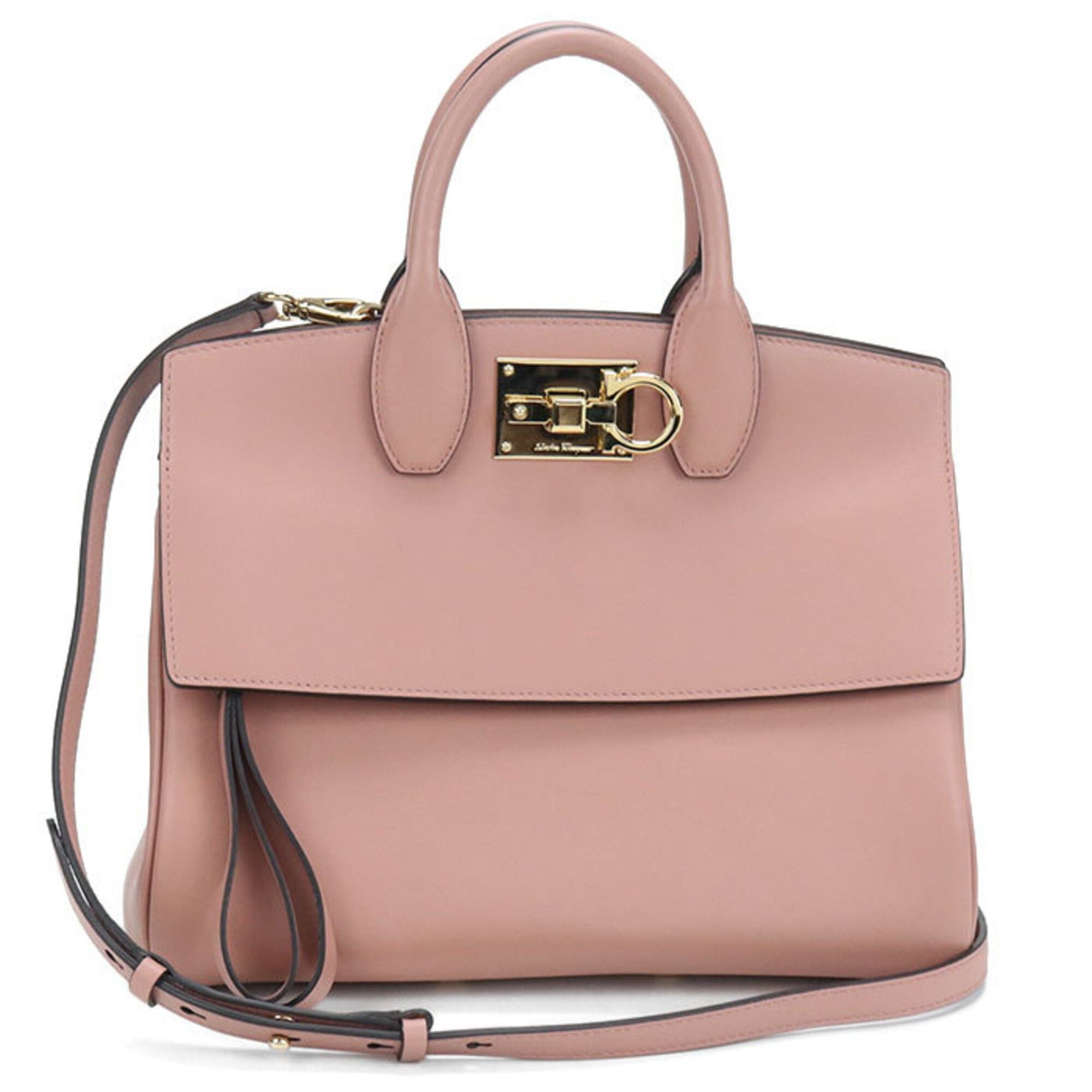Salvatore Ferragamo Salvatore Ferragamo FERRAGAMO Ferragamo Tote Bag 21 H159 2WAY Gancini Women's Pink Size ONE SIZE - 1 Thumbnail