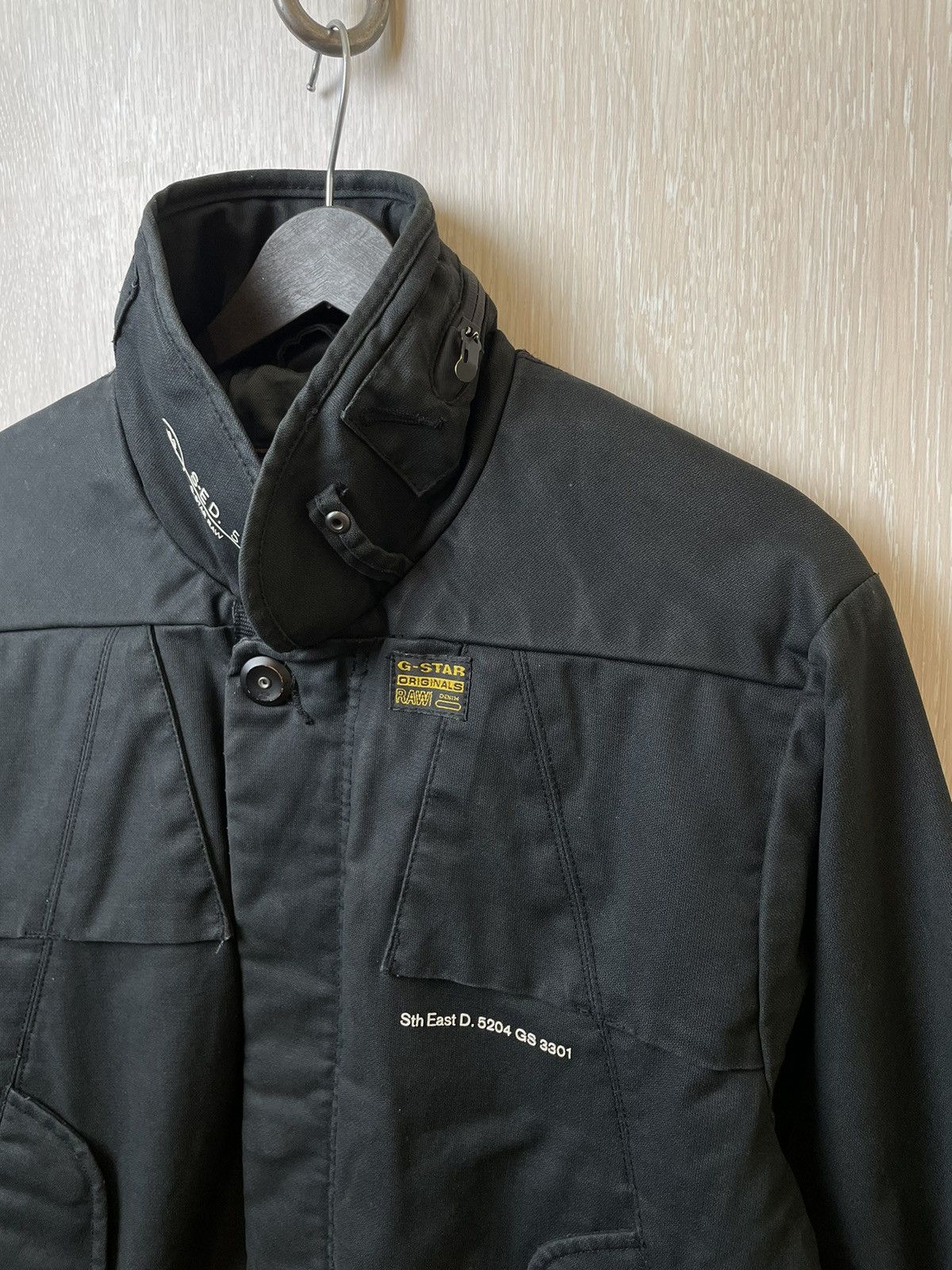 G-Star × Vintage Vintage G-Star Raw Biker Jacket Mulipocket Size US L / EU 52-54 / 3 - 3 Thumbnail