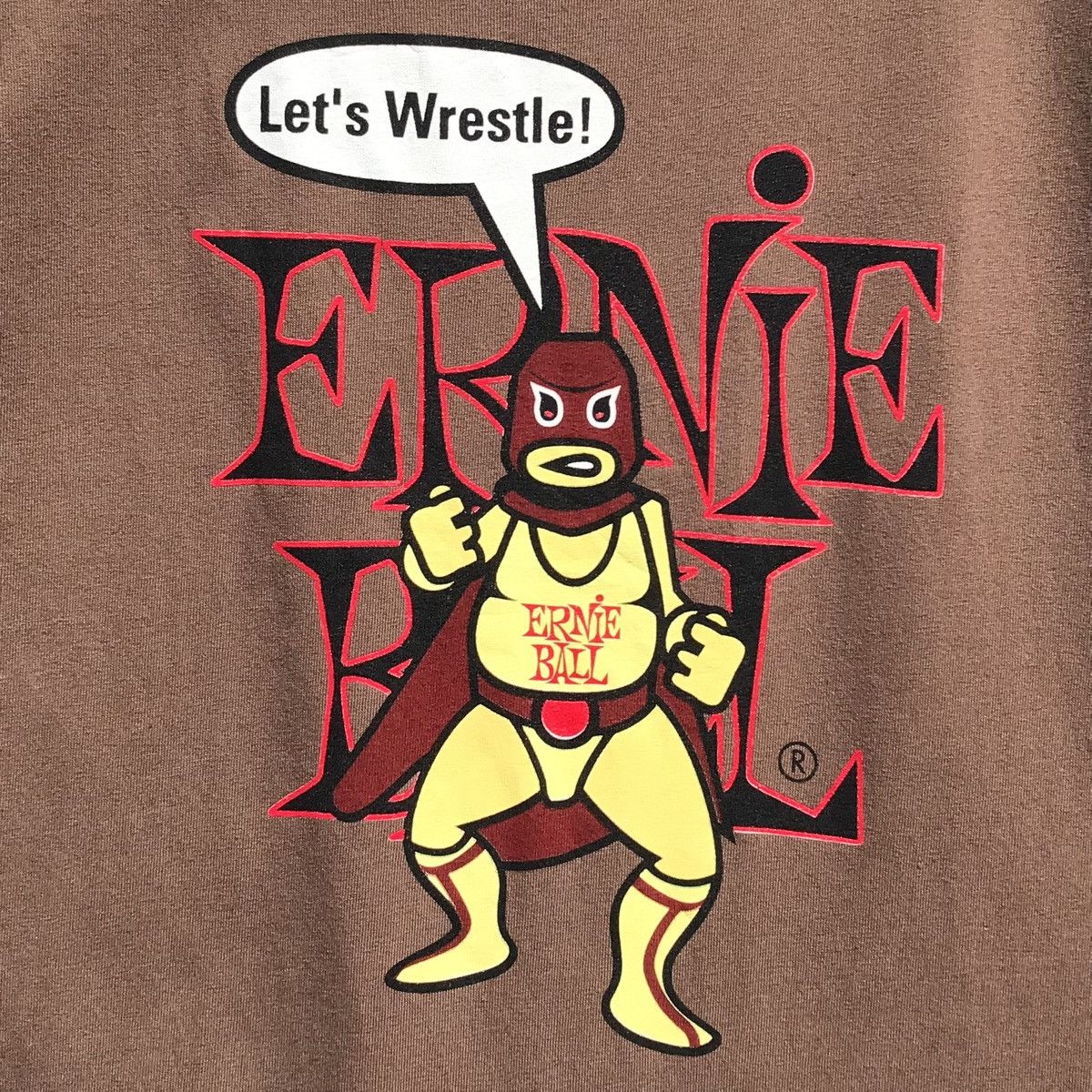 Vintage Vintage 90s Ernie Ball Let’s Wrestle Shirt Size US S / EU 44-46 / 1 - 8 Thumbnail