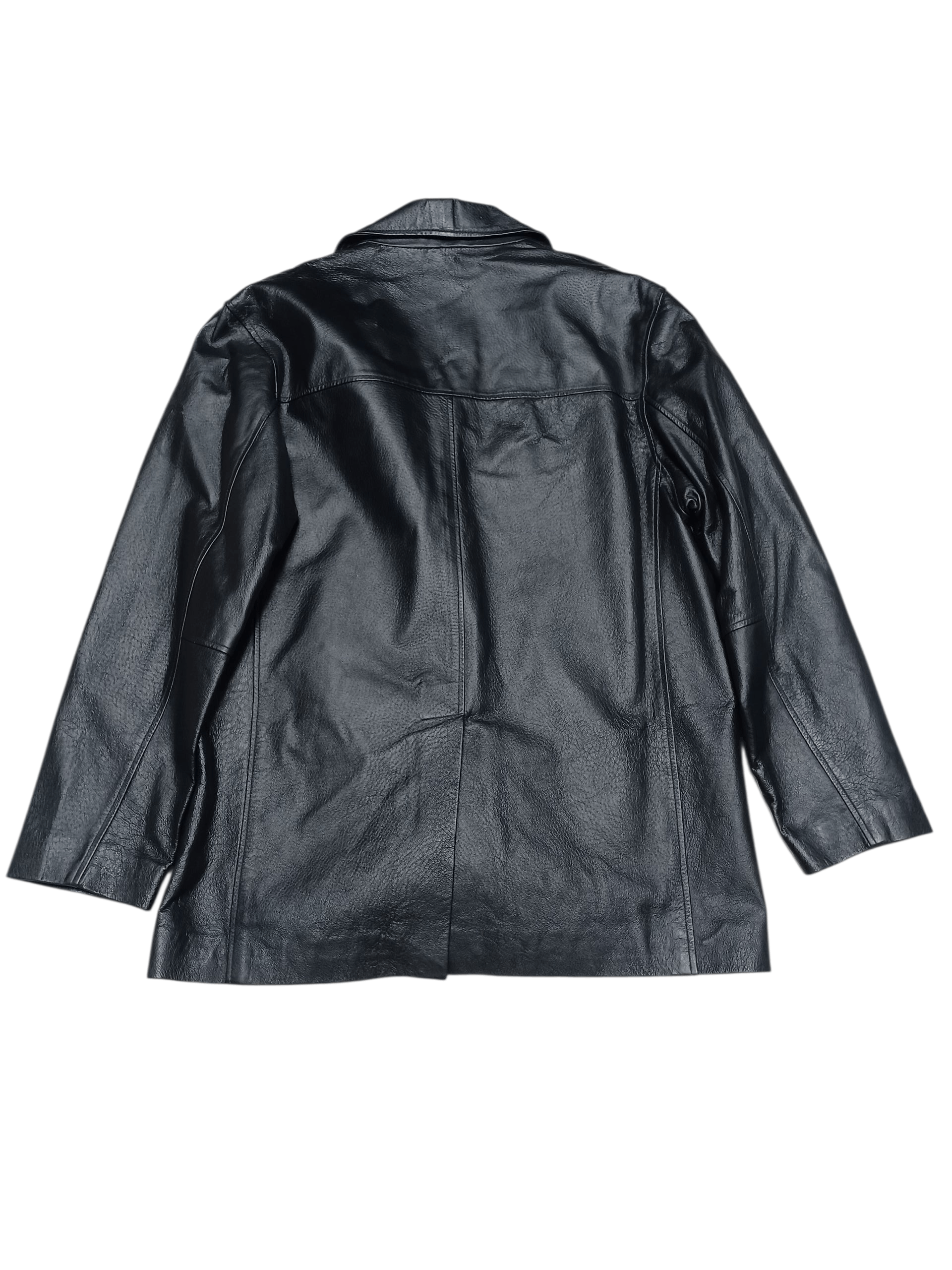 Genuine Leather GENUINE LEATHER VINTAGE 90S LONG JACKET COAT Size US M / EU 48-50 / 2 - 2 Thumbnail