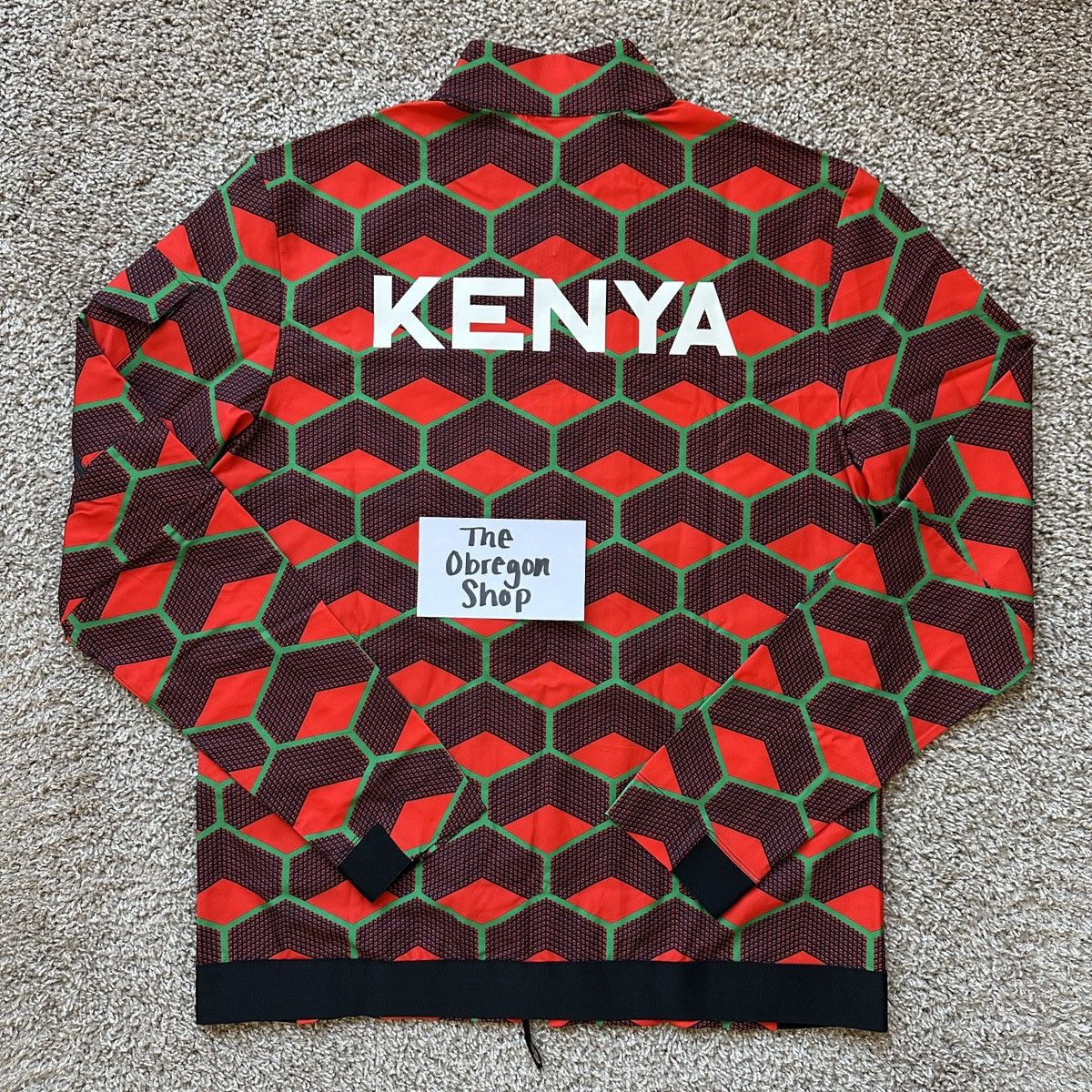 Nike NIKE PRO ELITE TEAM KENYA TRACK AND FIELD JACKET BLACK RED Size US M / EU 48-50 / 2 - 2 Thumbnail