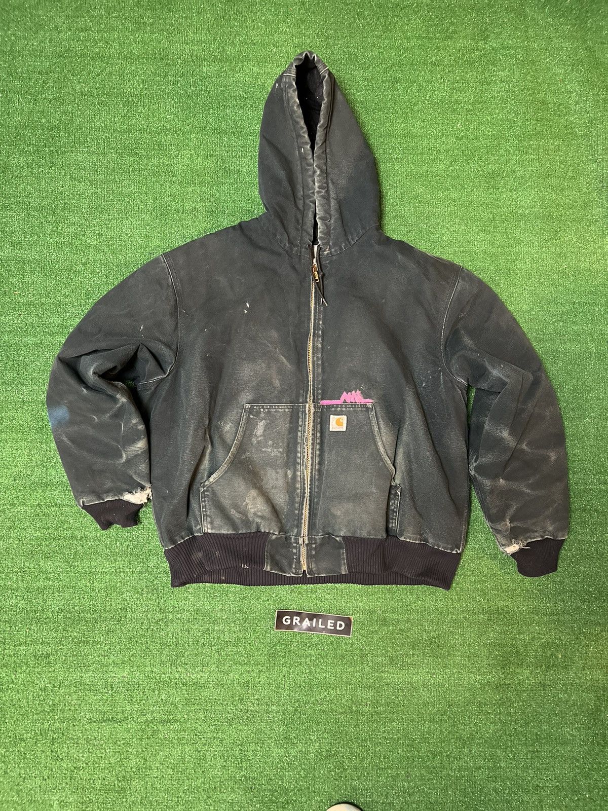 Carhartt × Vintage 1/1 Black Vintage Carhartt Rare Size US XL / EU 56 / 4 - 2 Thumbnail