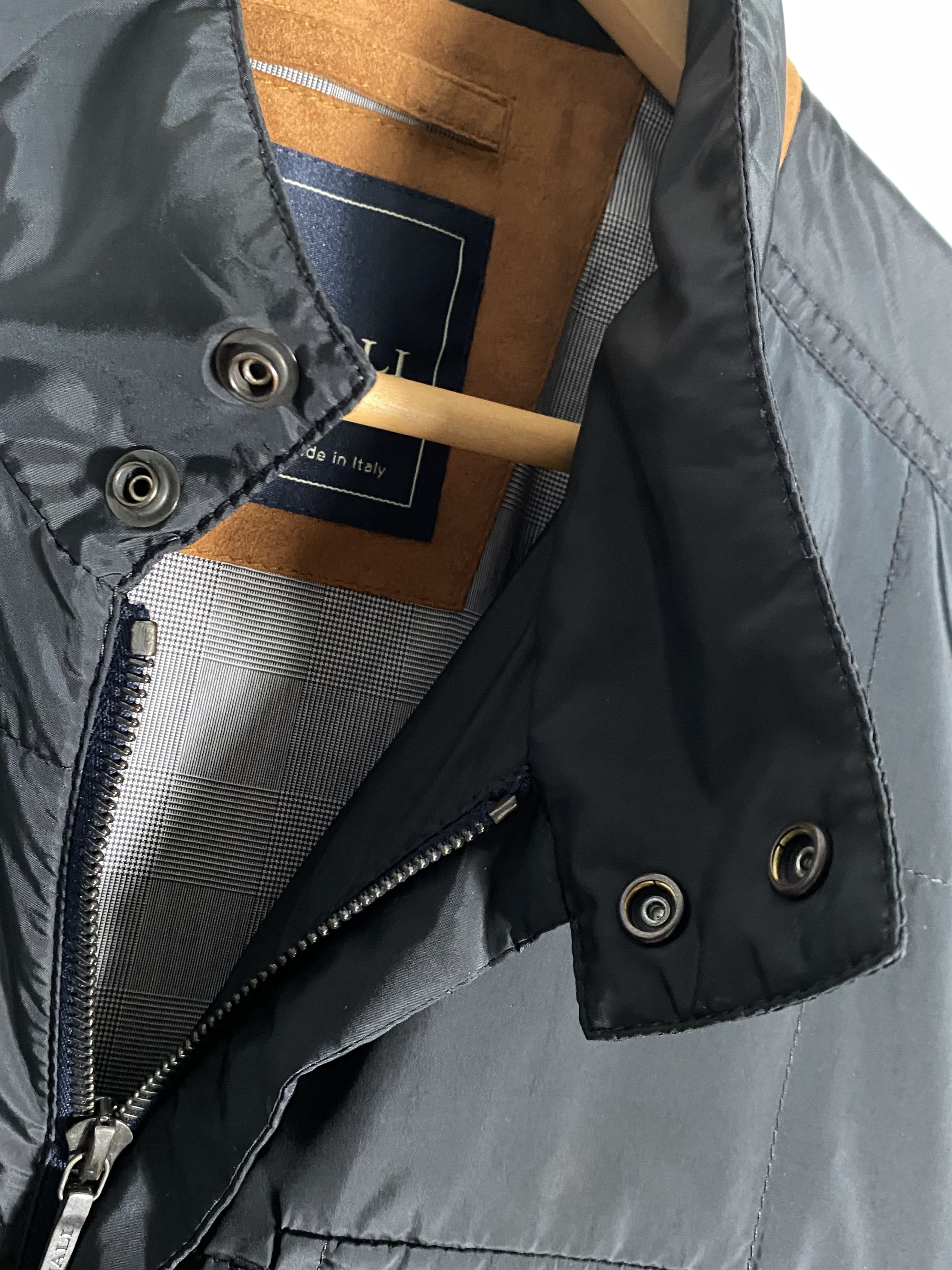 Canali Canali Rain and Wind Tech Black Nylon Jacket Size US M / EU 48-50 / 2 - 4 Thumbnail