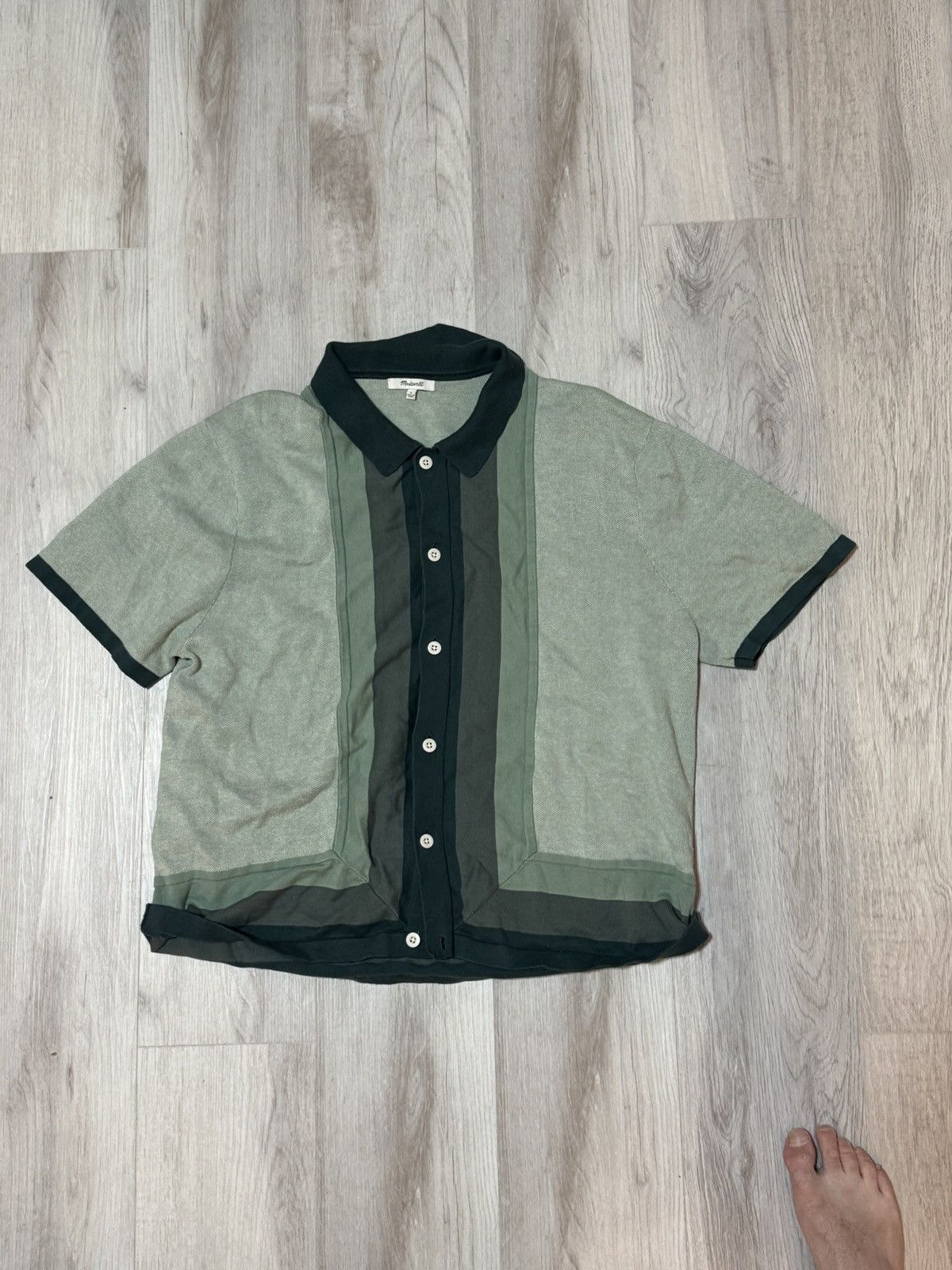 Madewell Mint Green hippy shirt Size US L / EU 52-54 / 3 - 1 Thumbnail