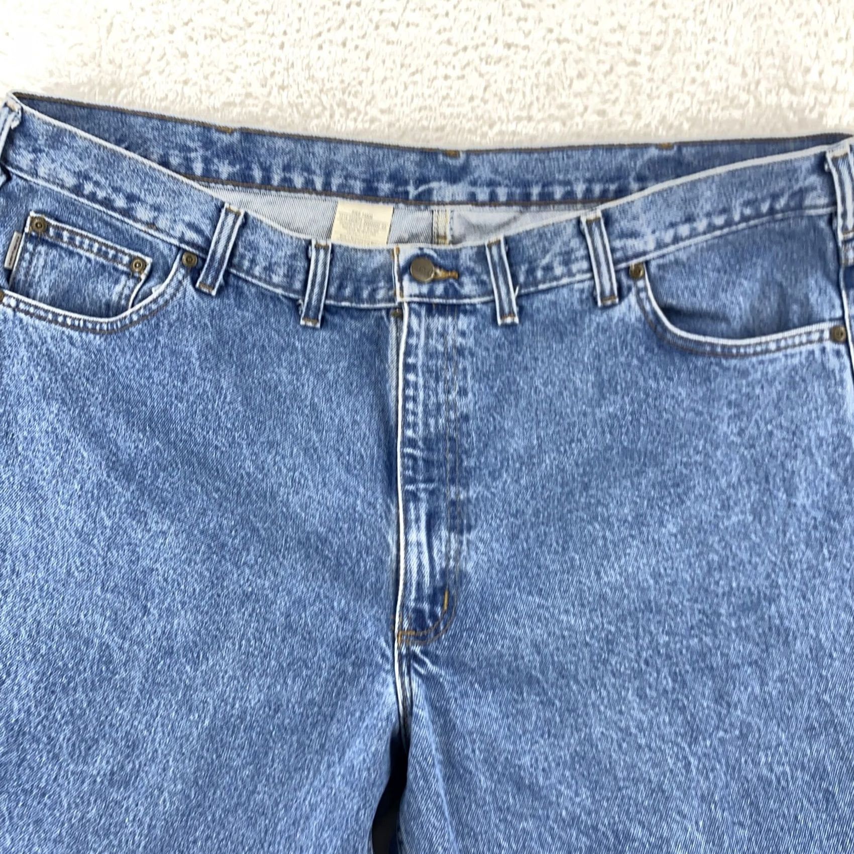 Carhartt Carhartt Jeans Mens 44x30 Relaxed Denim Straight Leg Stonewash B17 STW Size US 44 / EU 60 - 5 Thumbnail