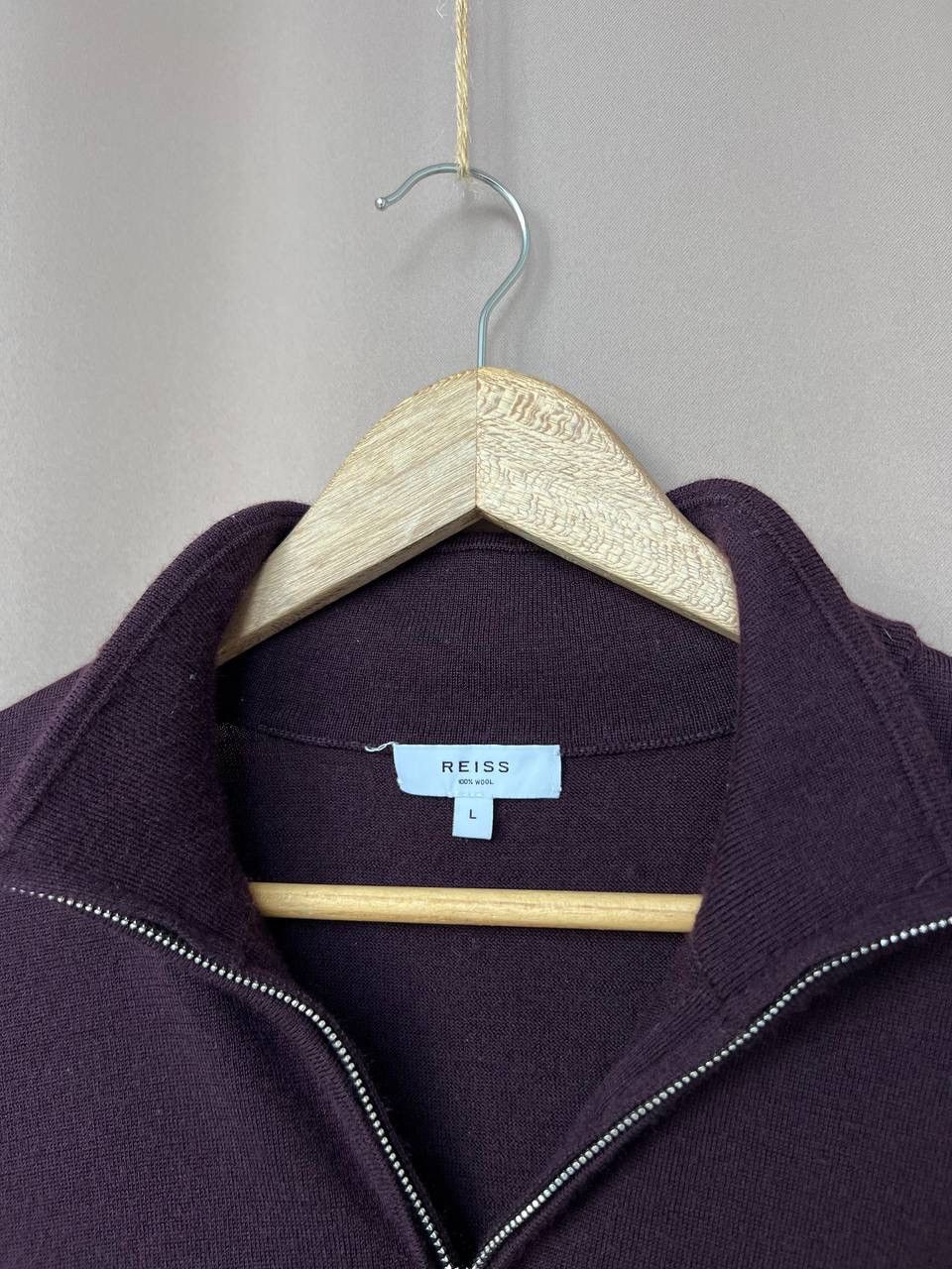 Reiss Reiss Blackhall Wool Half Zip Sweater Mock Mens Size M/L Size US L / EU 52-54 / 3 - 10 Thumbnail