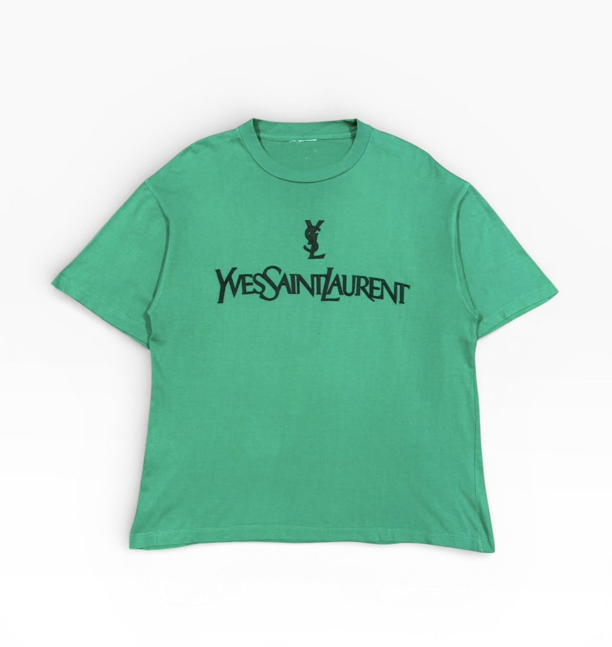 Yves Saint Laurent Vtg🔥YvesSaintLaurent Embossed Printed Spellout Logo Size US L / EU 52-54 / 3 - 1 Thumbnail