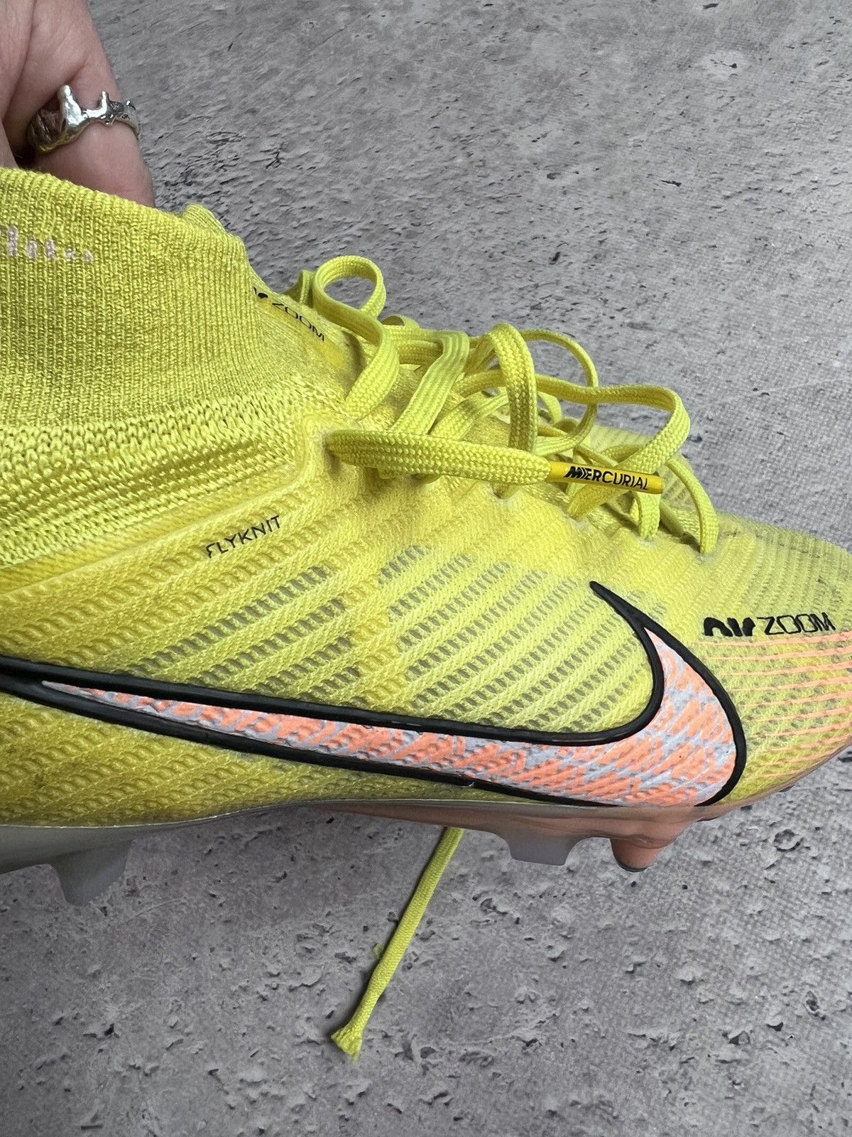 Nike × Vintage Nike Air Zoom Mercurial Vapor 15 Elite FG Orange Size US 8.5 / EU 41-42 - 5 Thumbnail