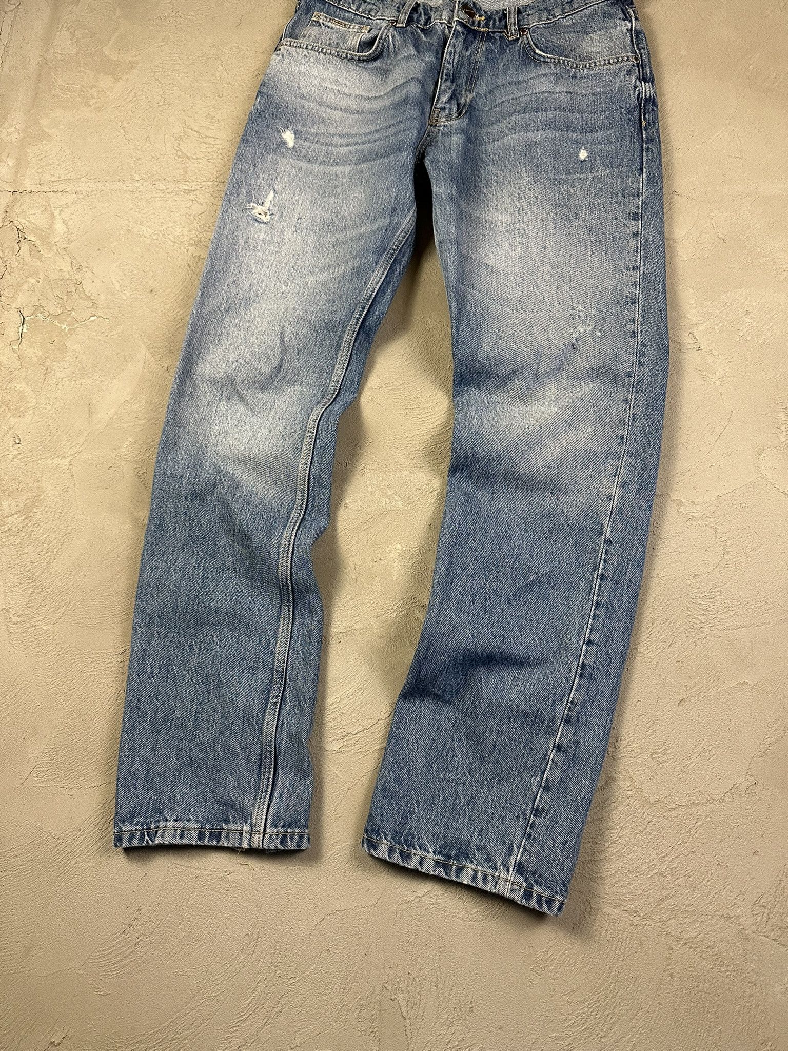 Japanese Brand Eightyfive Avant Garde Oversized Faded Distressed Jeans Size US 32 / EU 48 - 2 Thumbnail
