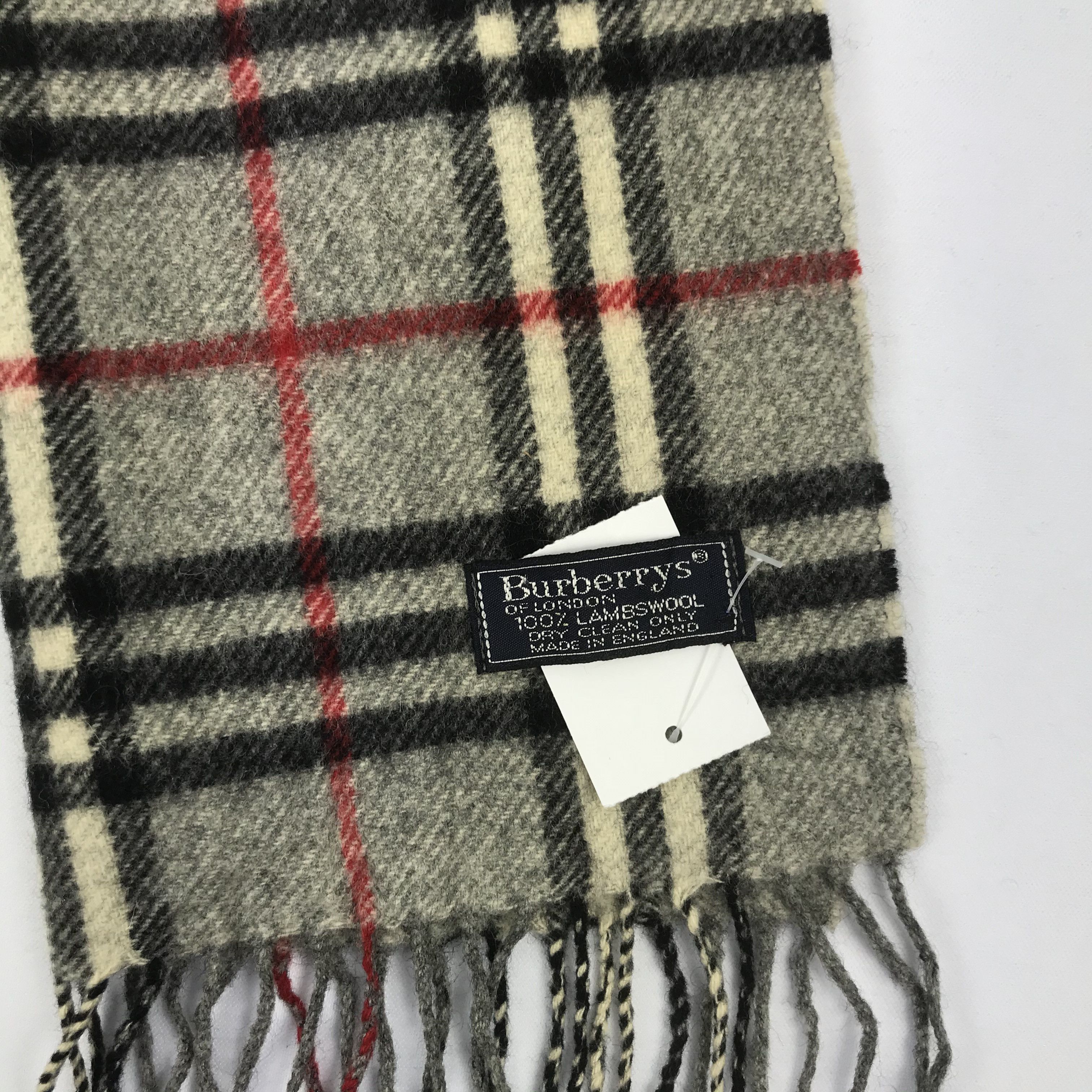 Burberry Vintage Wool Scarf Winter Scarves 56789 Size ONE SIZE - 4 Thumbnail