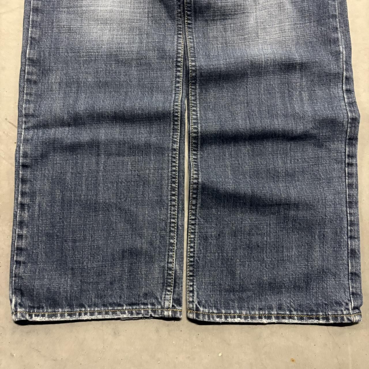 Vintage Crazy Vintage Y2K/2000s Baggy Streetwear Dark Blue Wash Denim Jeans! Size US 36 / EU 52 - 5 Thumbnail