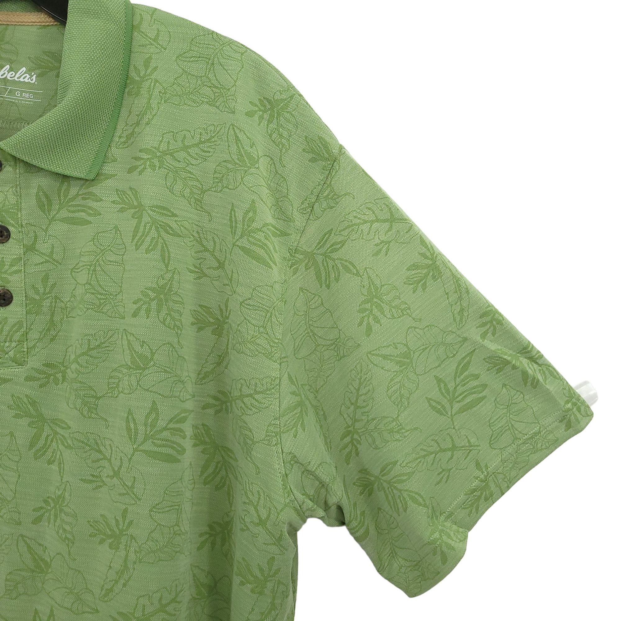 Cabelas Cabelas Polo Shirt Mens L Sage Green Floral Leaf Size US L / EU 52-54 / 3 - 6 Thumbnail