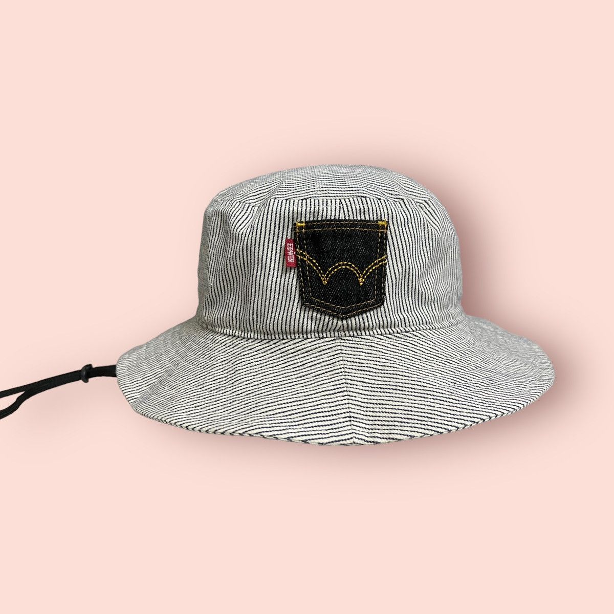 Edwin × Japanese Brand RARE VINTAGE EDWIN HICKORY STRIPED BUCKET HAT Size ONE SIZE - 12 Thumbnail