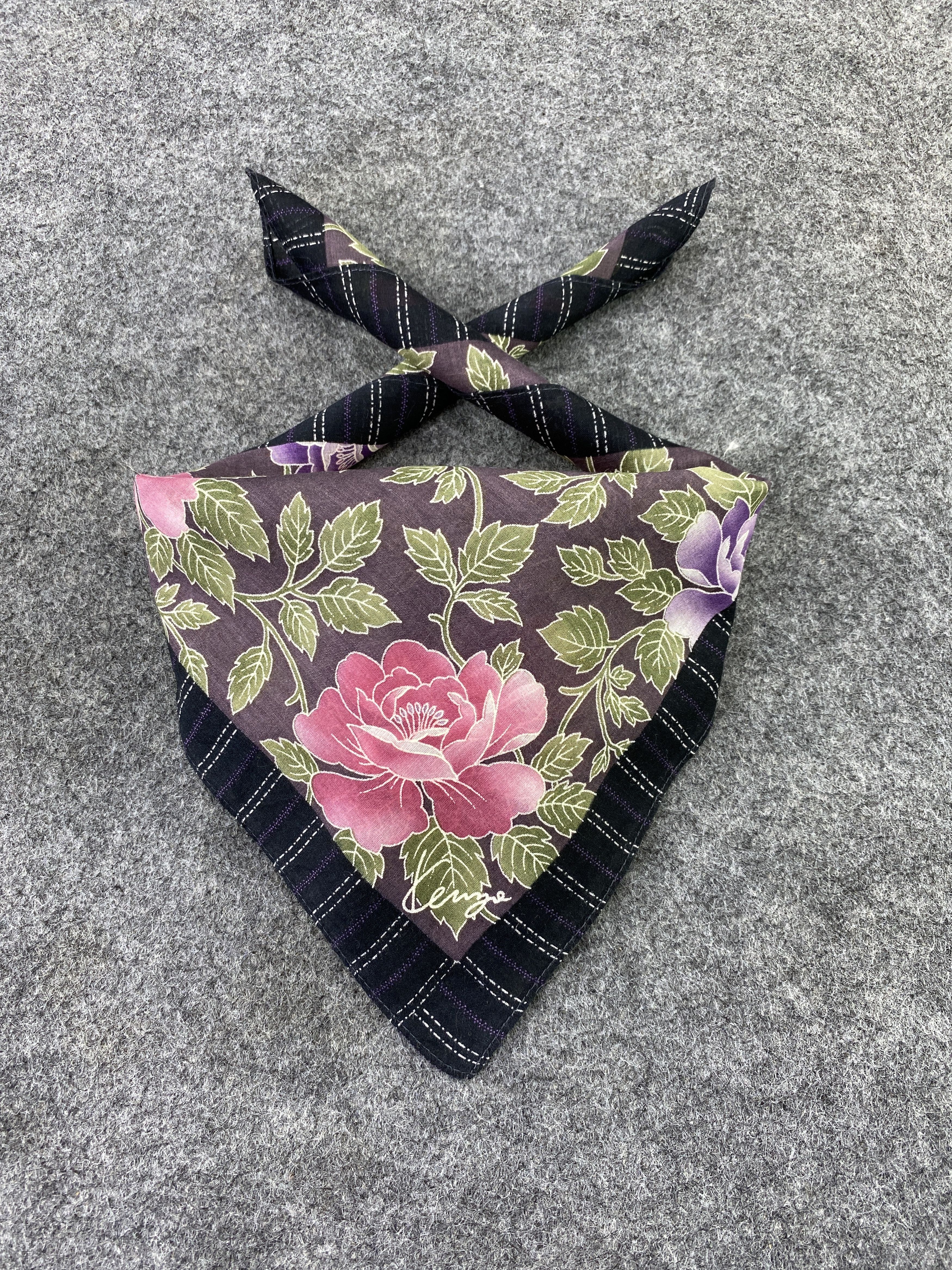 Kenzo × Vintage Kenzo Handkerchief / Bandana / Neckerchief / Headscarf-B133 Size ONE SIZE - 2 Thumbnail