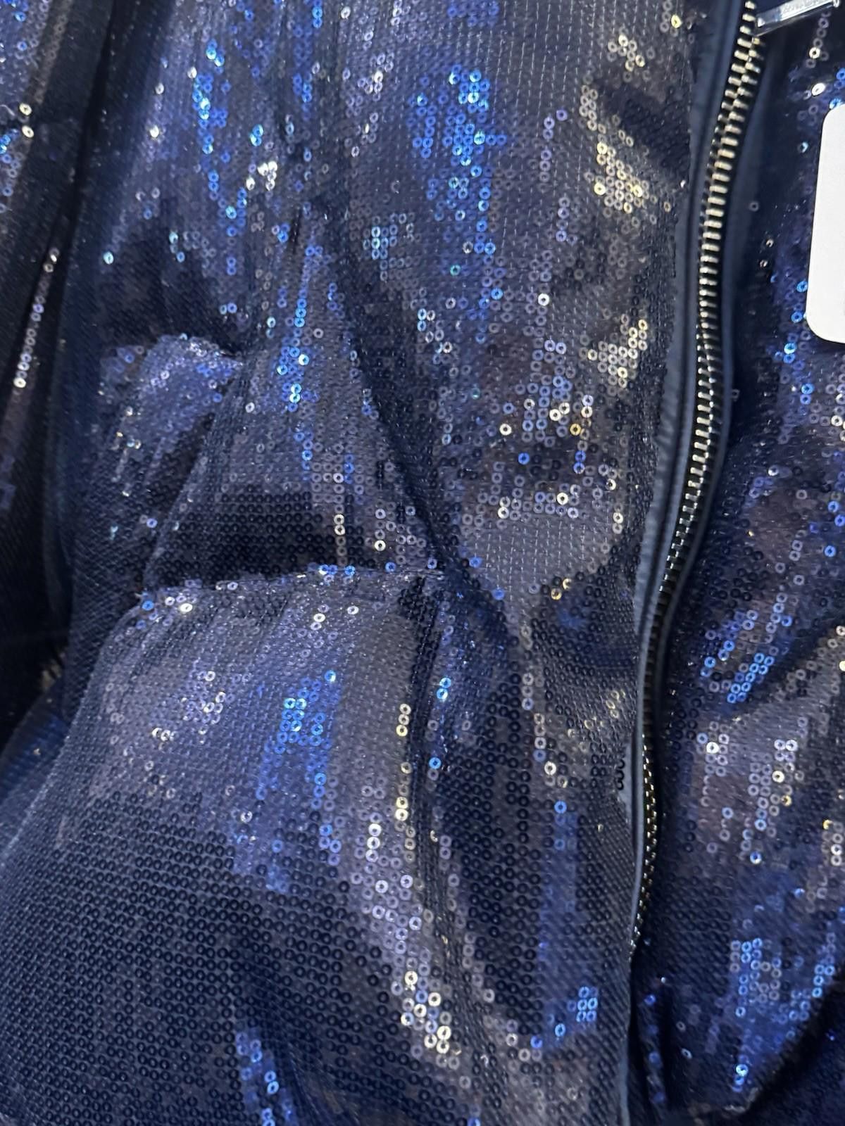 Khrisjoy KhrisJoy Puff Cloud Puffer Glitter Blue Sz 01/M/L Ret$2850 Size L / US 10 / IT 46 - 3 Thumbnail