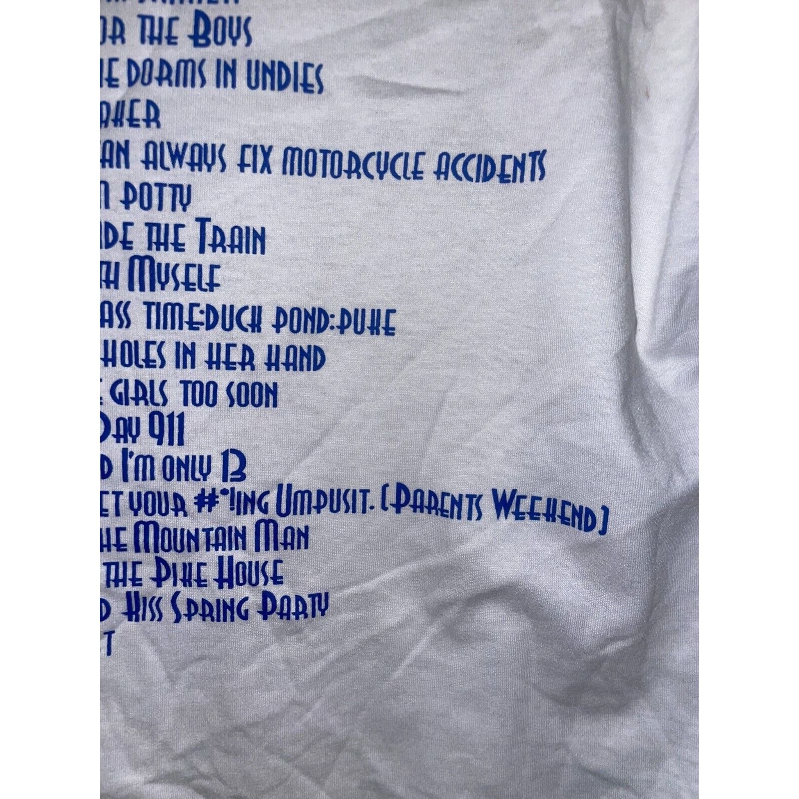 Jerzees Vintage College Shirt 914 PFG Virginity Taker Sexual Tee M Size US M / EU 48-50 / 2 - 9 Thumbnail
