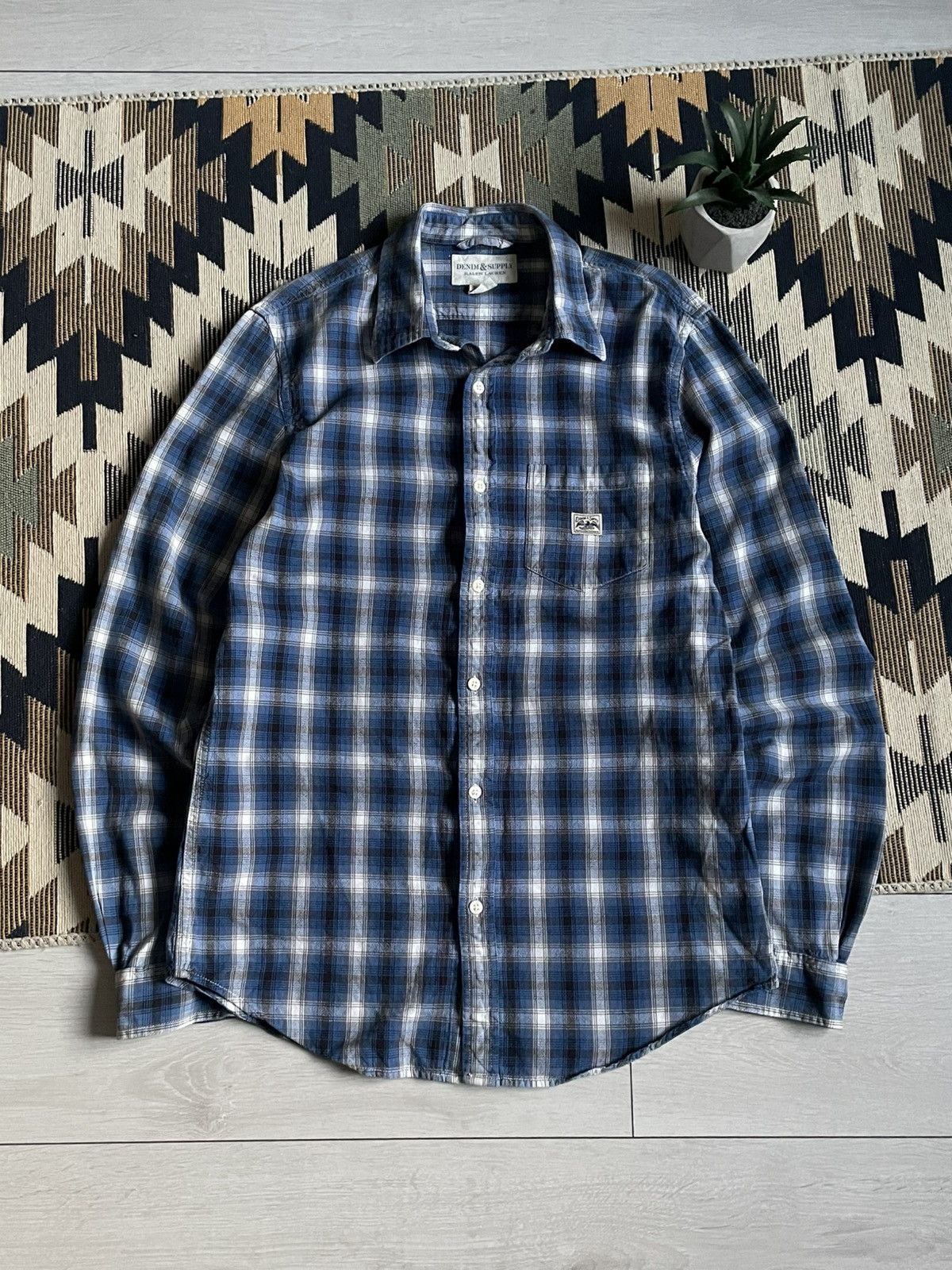 Denim & Supply Ralph Lauren × Polo Ralph Lauren × Vintage Vintage Denim & Supply Ralph Lauren Flannel Shirt Size US M / EU 48-50 / 2 - 1 Thumbnail