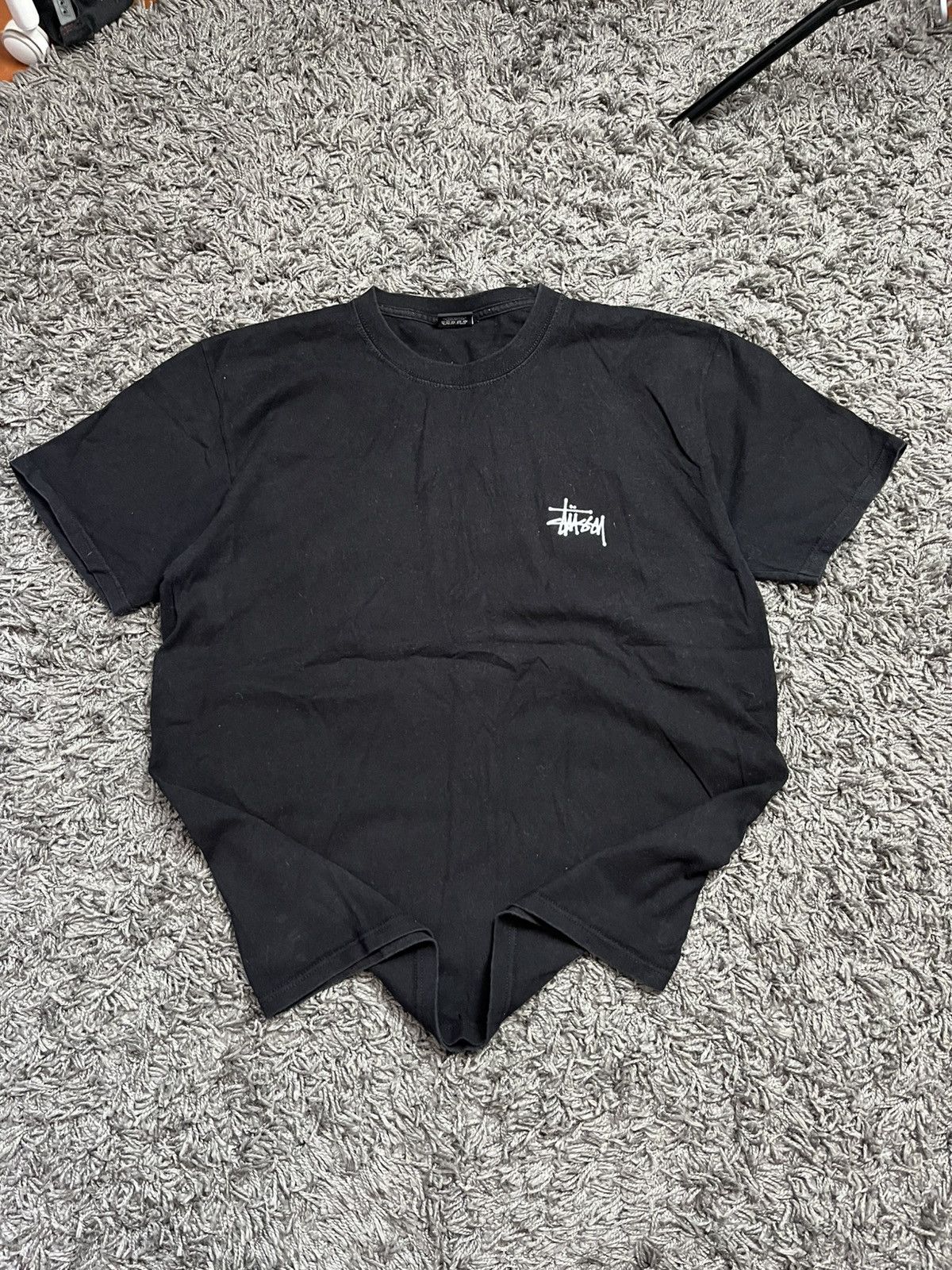 Stussy Stussy World Tour / Basic Tee Oversized - Black/White Size US L / EU 52-54 / 3 - 4 Thumbnail
