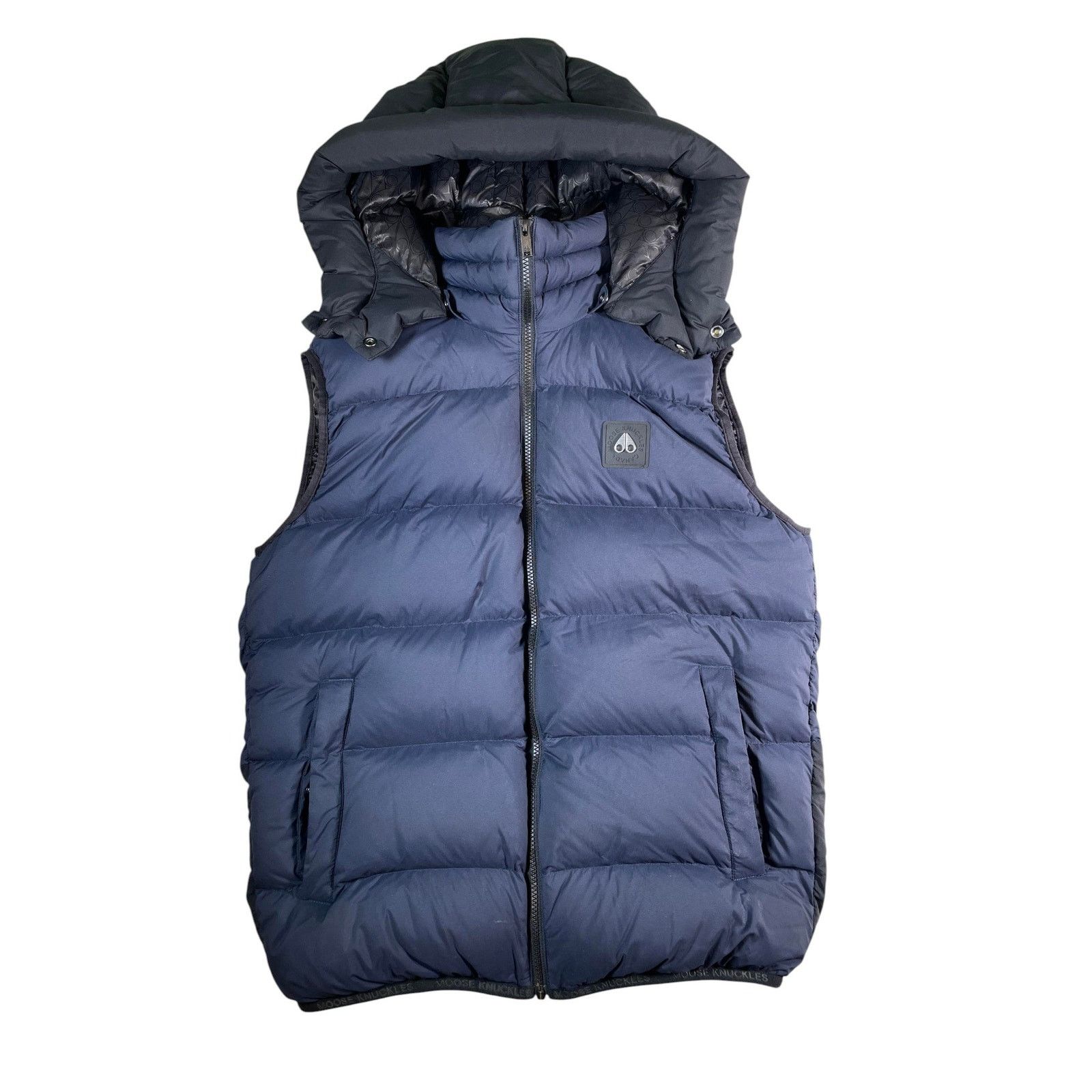 Moose Knuckles Moose Knuckles Navy Hooded Puffer Vest Size US S / EU 44-46 / 1 - 1 Thumbnail