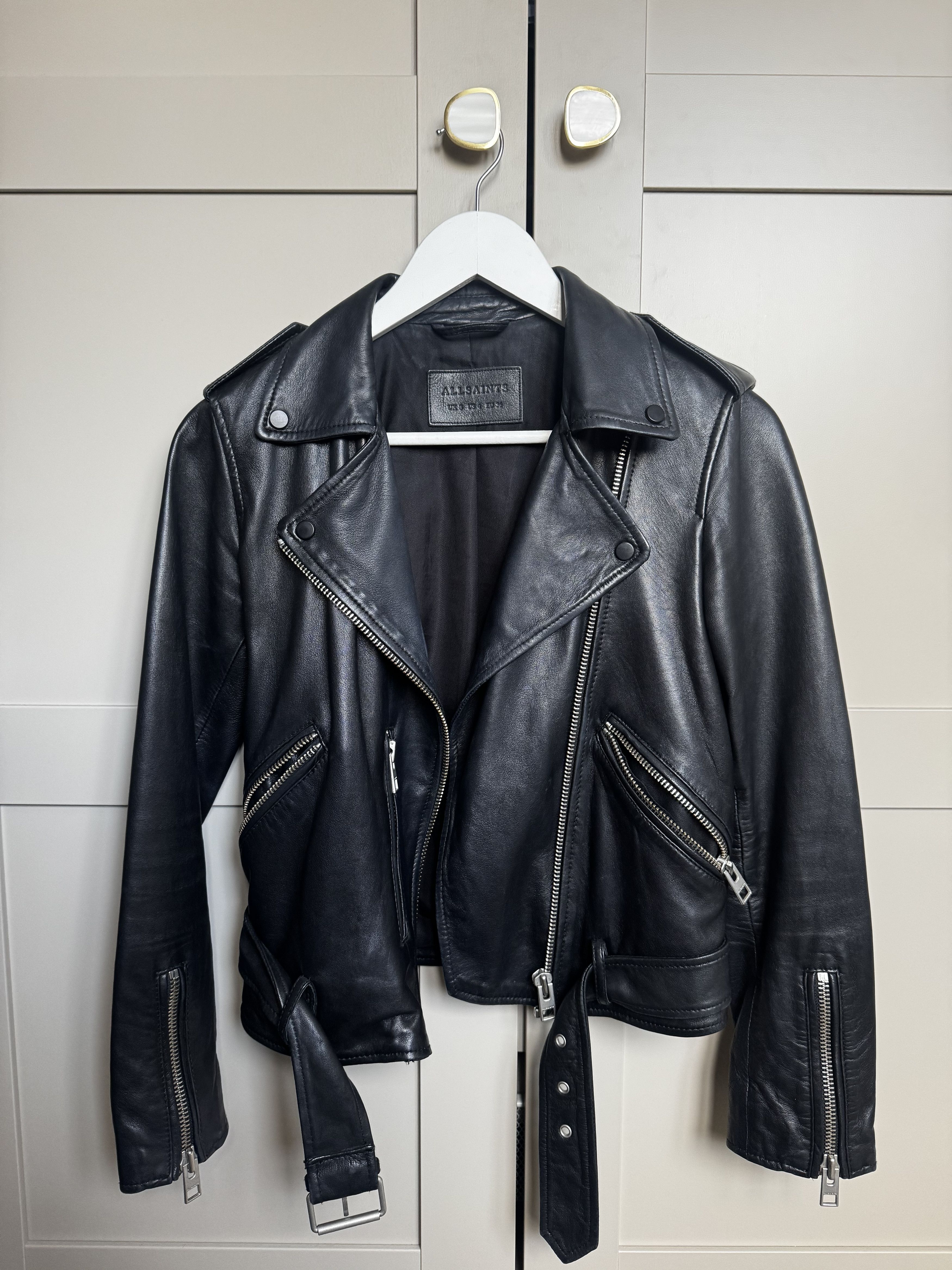 Allsaints All Saints Belfern Leather Jacket Size S / US 4 / IT 40 - 1 Thumbnail