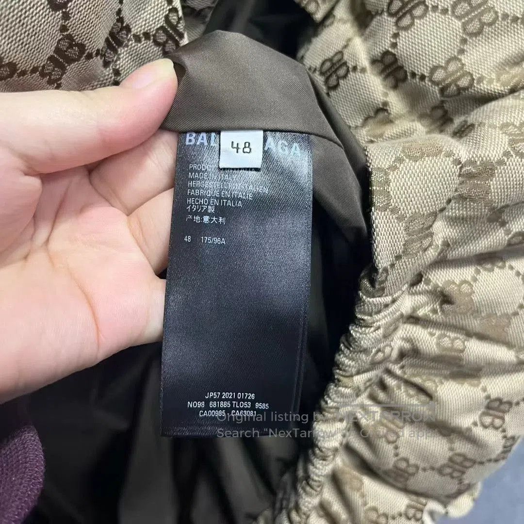 Balenciaga Balenciaga Khaki BB Logo Collaboration Jacket. Size US M / EU 48-50 / 2 - 4 Thumbnail