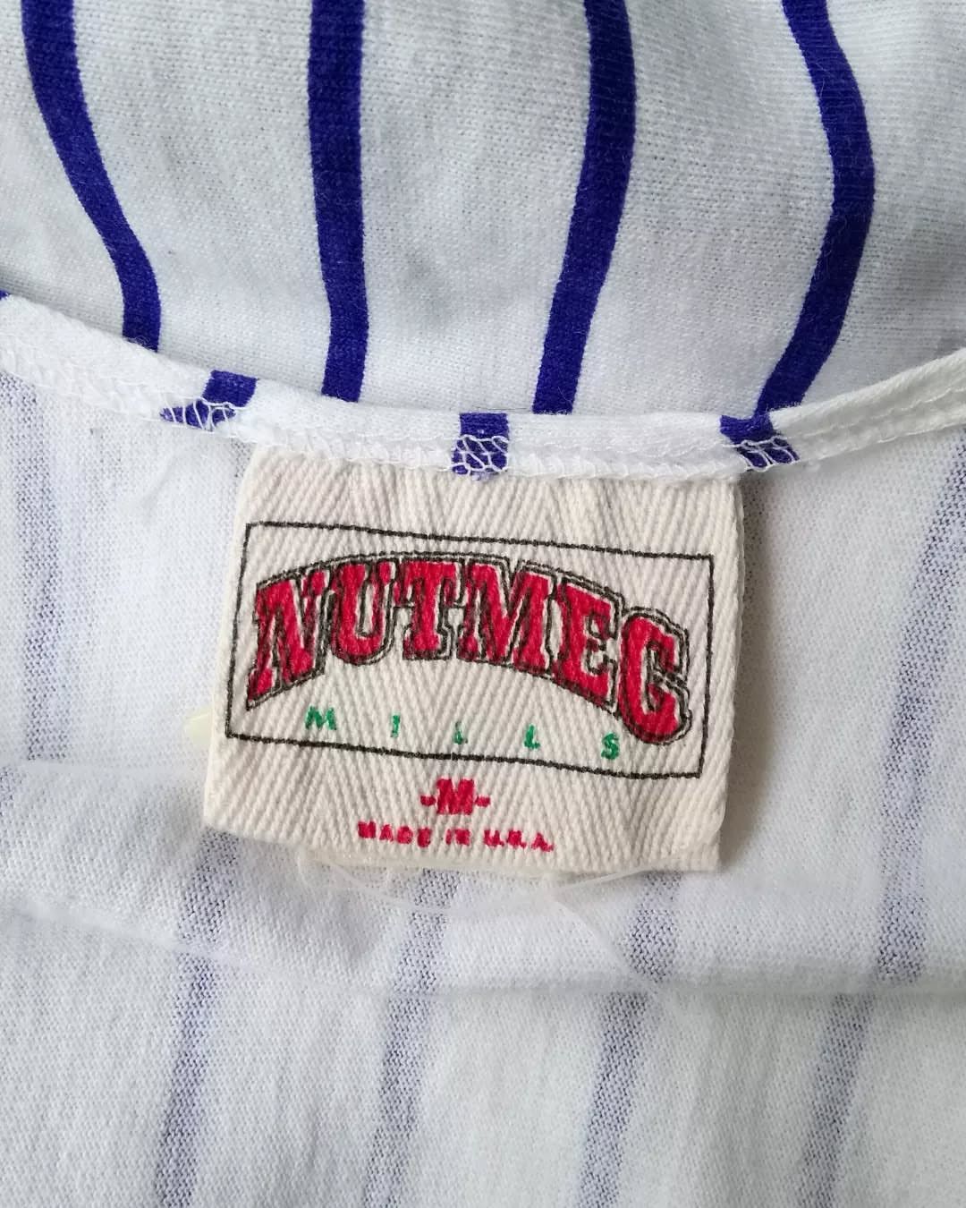 Nutmeg × Vintage Vintage Nutmeg White Striped Pennsylvania Woman Tanktop Size M / US 6-8 / IT 42-44 - 4 Thumbnail