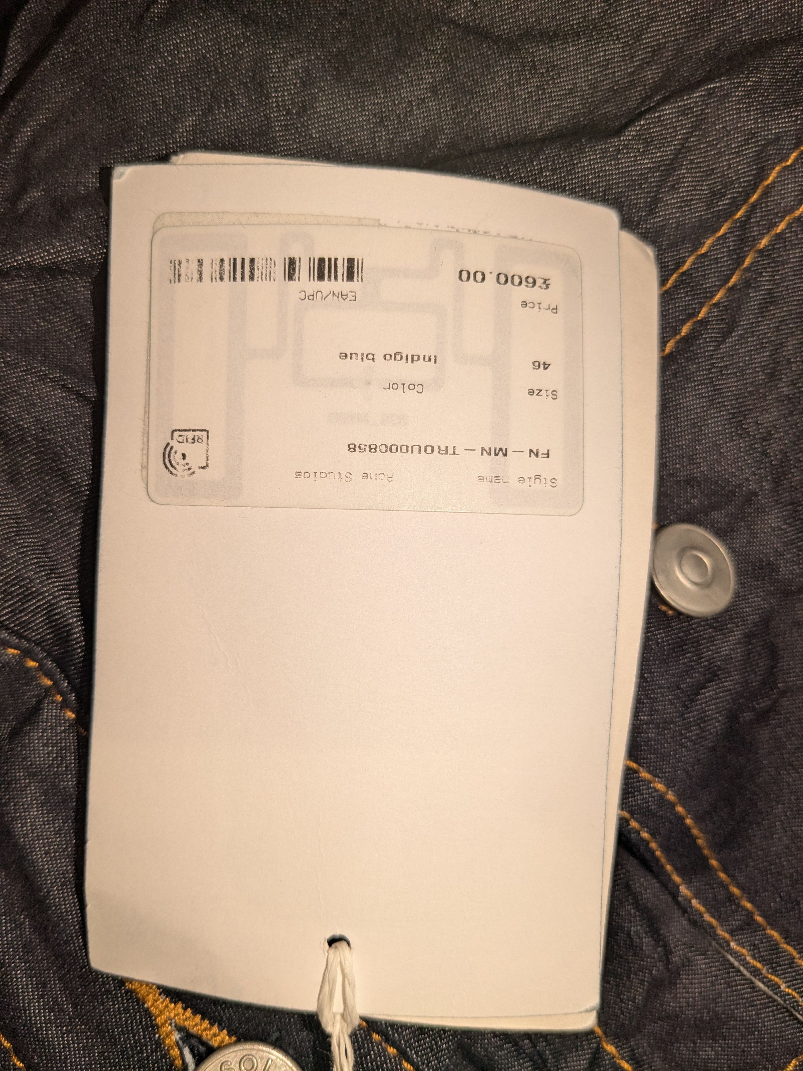 Acne Studios Relaxed crinkled denim jeans Size US 31 - 5 Thumbnail