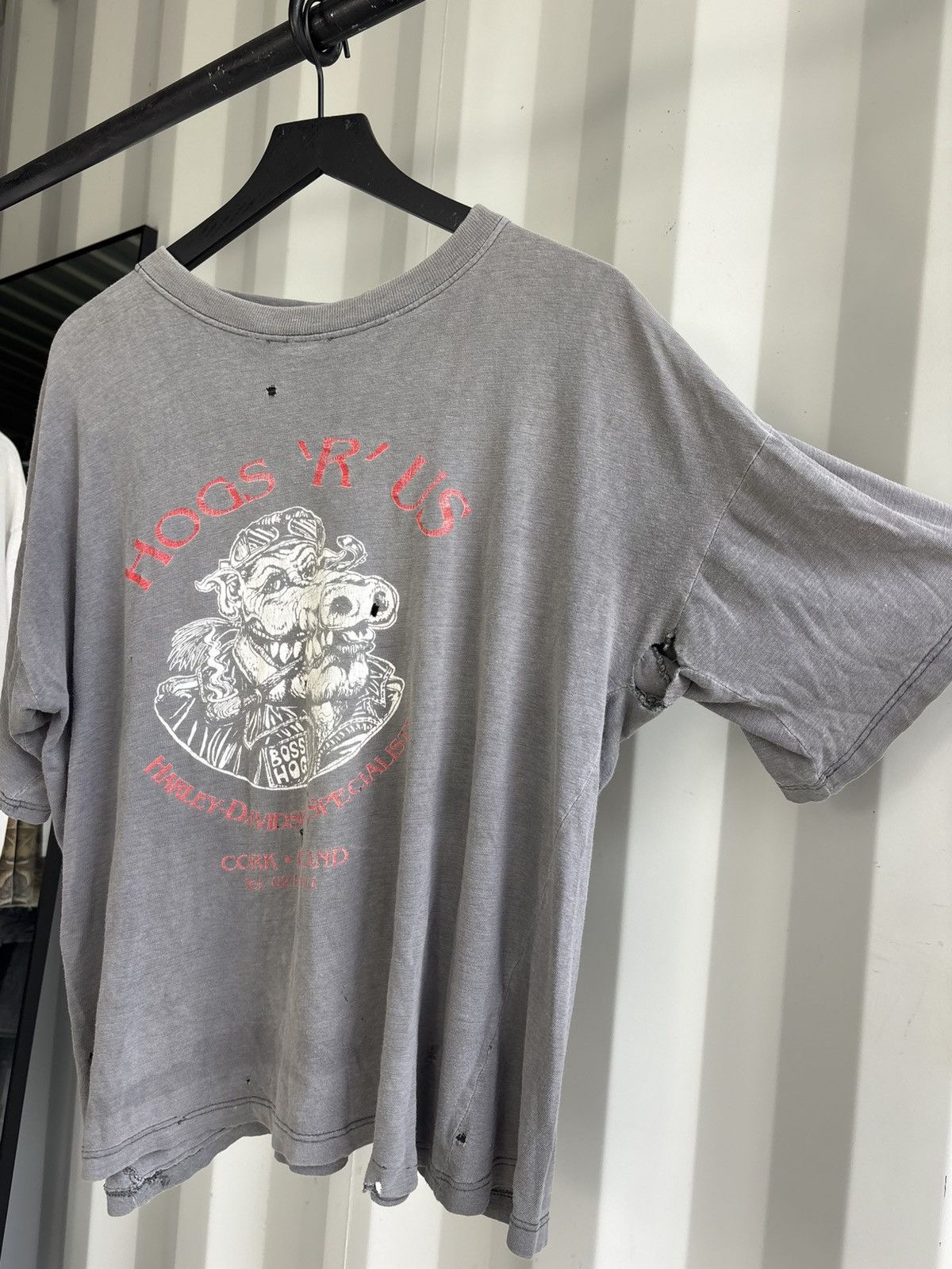 Harley Davidson Vintage Hogs R Us Shirt Faded Thrashed Distressed Grunge WCC Size US L / EU 52-54 / 3 - 2 Thumbnail