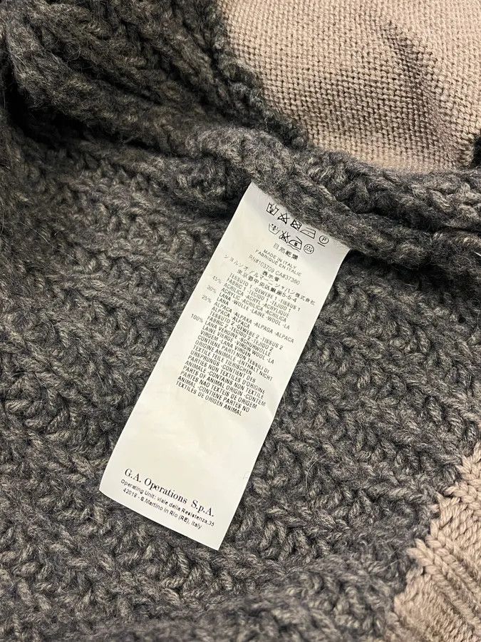 Armani Collezioni Armani Collezioni Wool Cable Knit Grey Zip-Up Hoodie Size US S / EU 44-46 / 1 - 12 Thumbnail