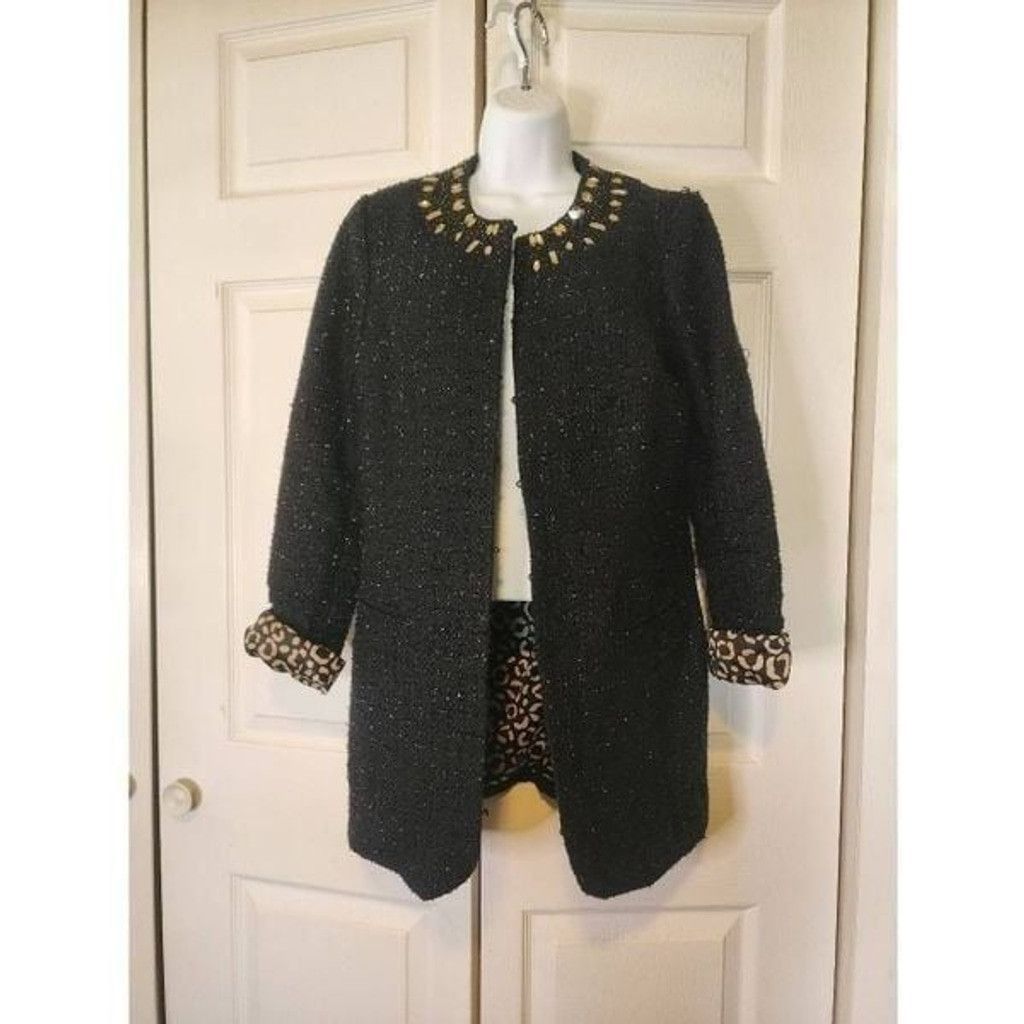 Chicos Chicos Black Bazer Size XS / US 0-2 / IT 36-38 - 1 Thumbnail
