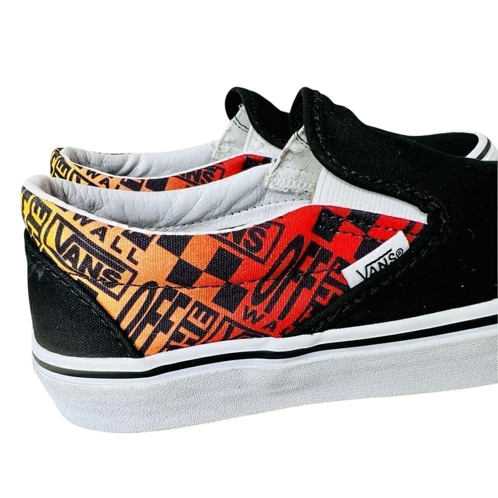 Vans Vans Unisex Flame Skate Black Loafer Slip On Shoe M5.5/W7 Size US 5.5 / EU 38 - 6 Thumbnail