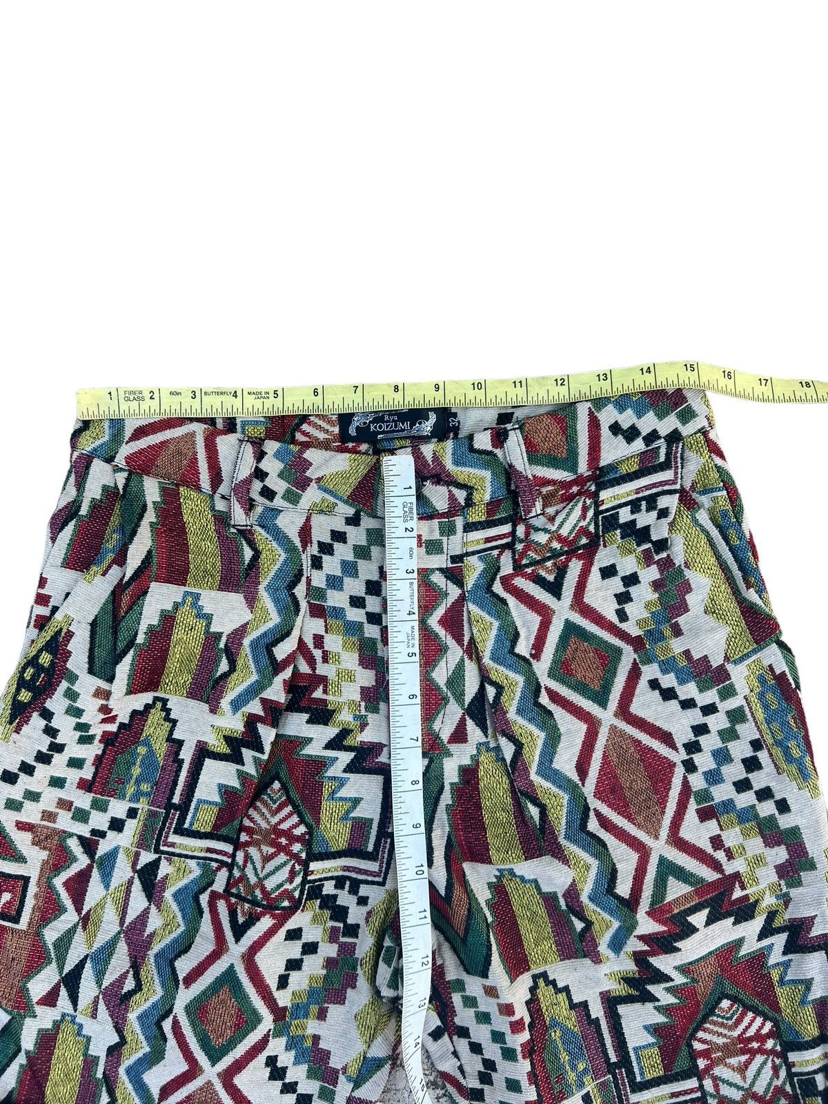 Vintage Ryu Koizumi Japan Jacquard Short Pant Size US 30 / EU 46 - 3 Thumbnail