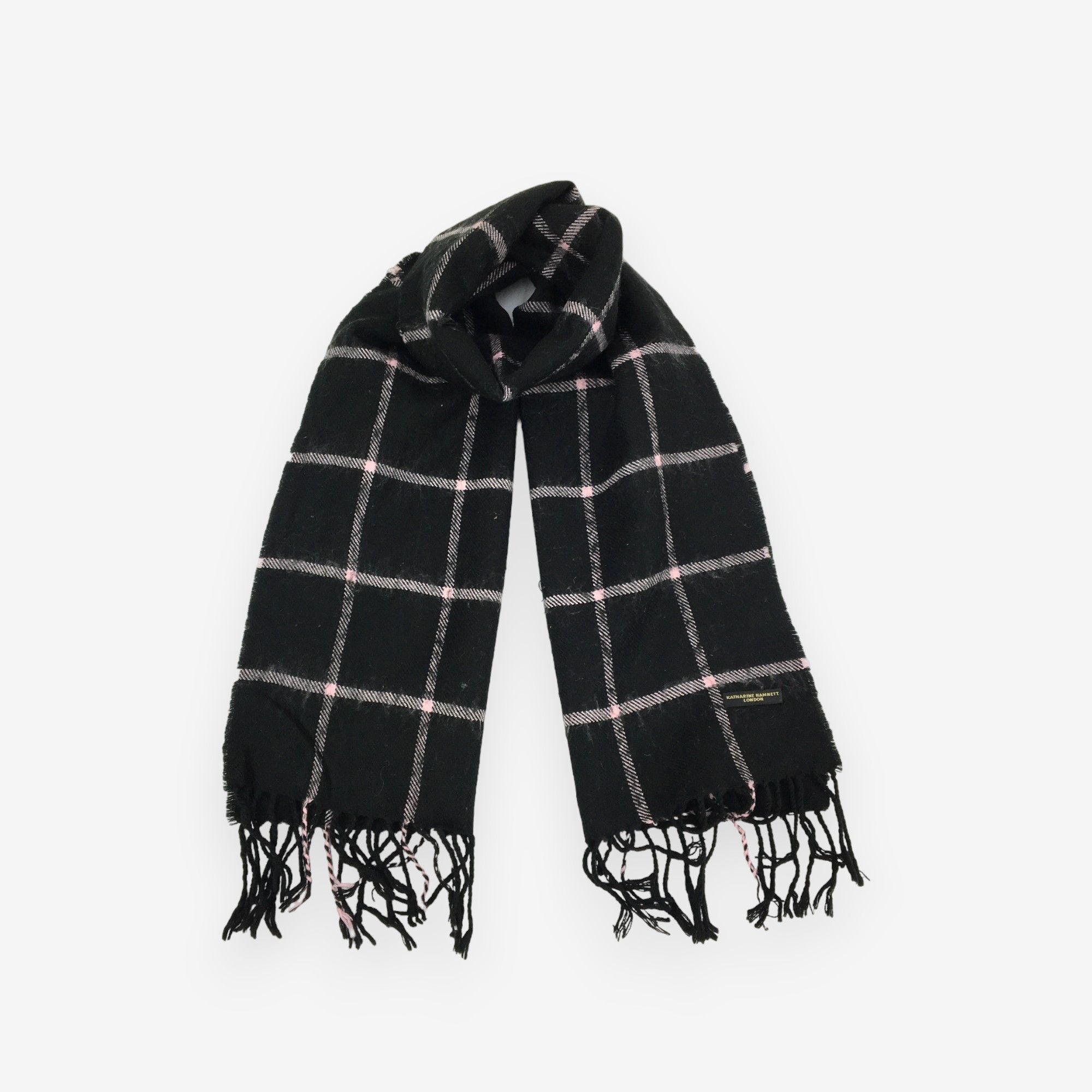 Katharine Hamnett London Vintage Katharine Hamnett Scarf Muffler Wool Cashmere Scarve Size ONE SIZE - 3 Thumbnail