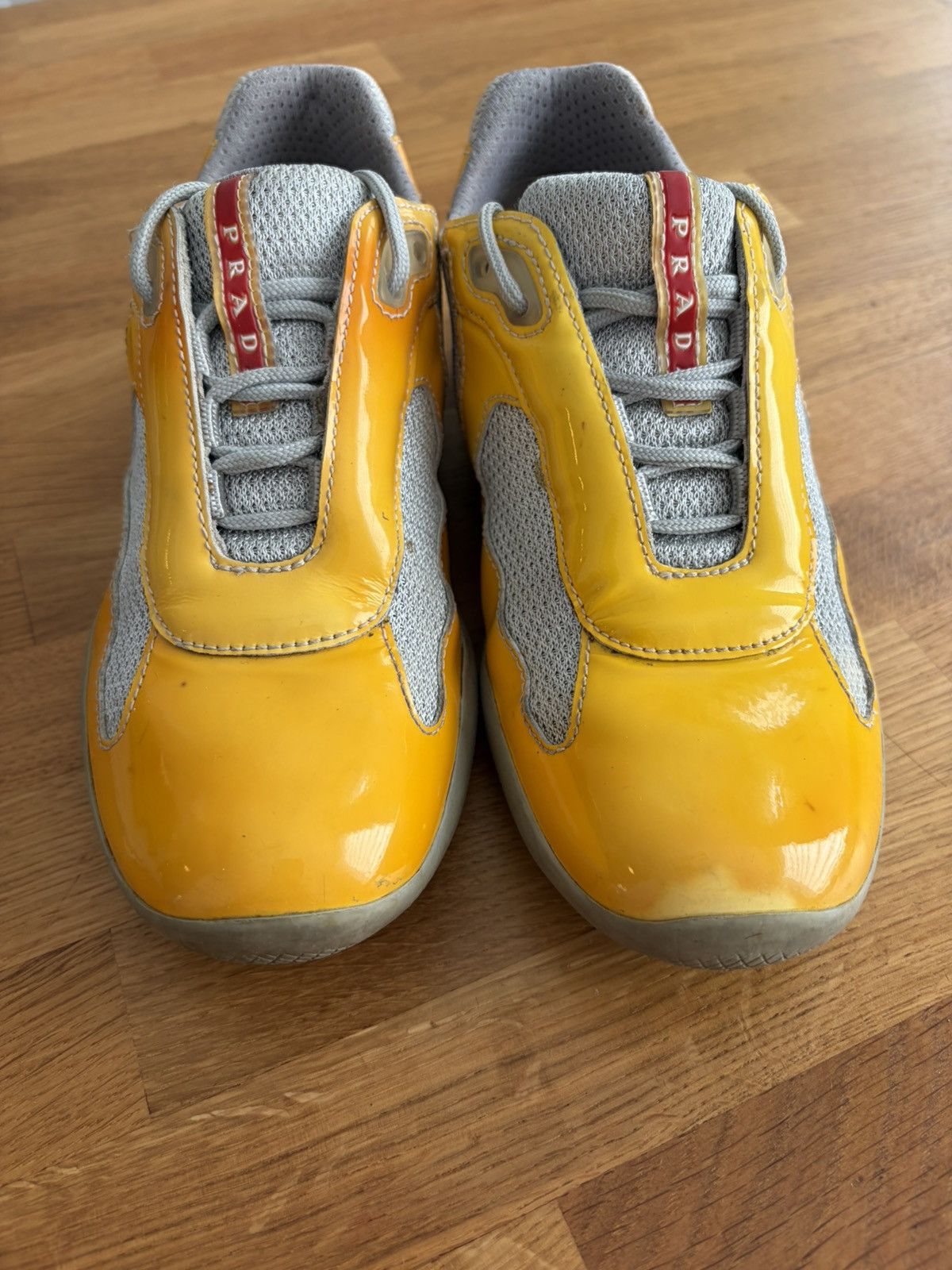 Prada Archival Prada America's Cup yellow sneakers 34 Size US 4 / IT 34 - 7 Thumbnail