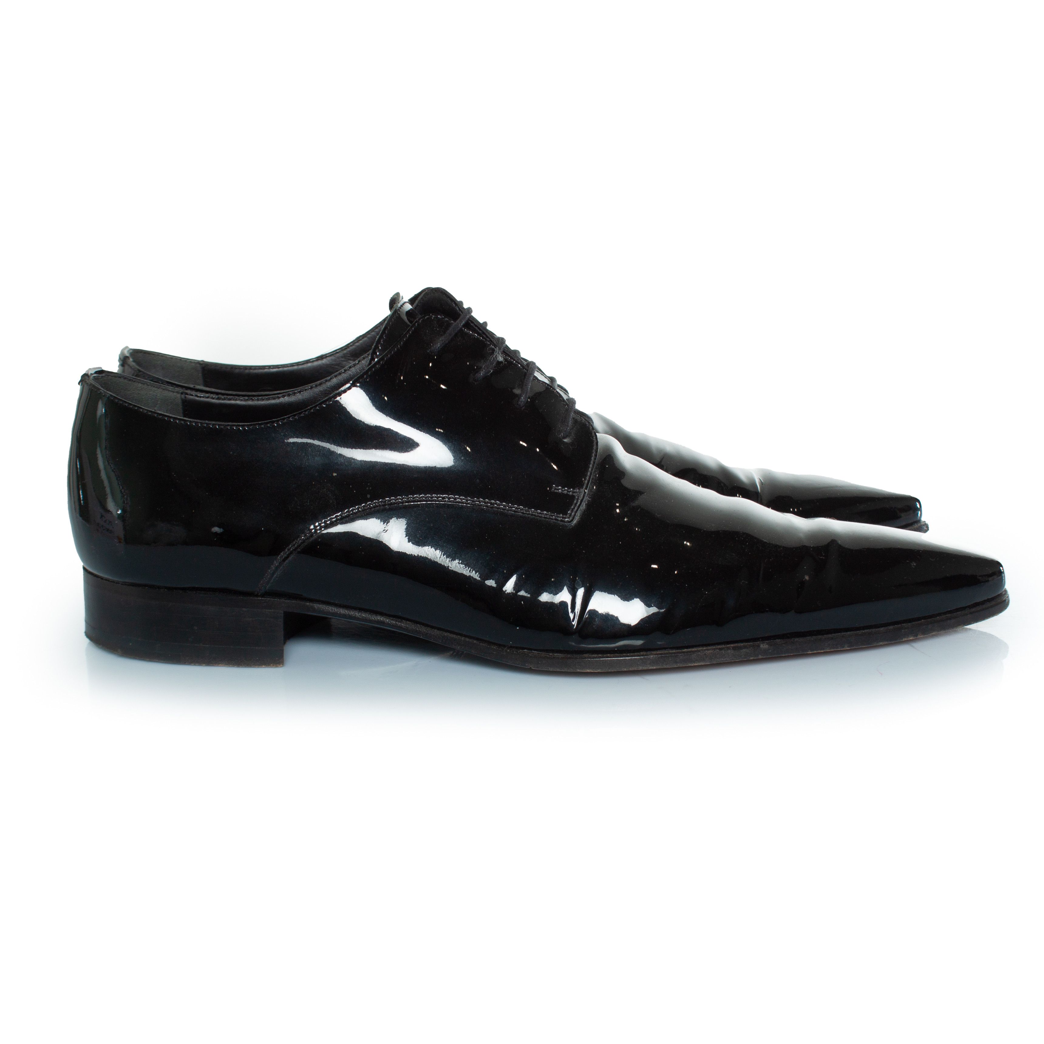 Dsquared2 Dsquared2, Patent leather lace up shoes in black Size US 12 / EU 45 - 4 Thumbnail