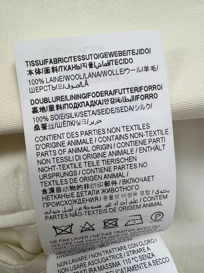 Saint Laurent Paris Saint Laurent Paris Cream White Sword Collar Suit Size US L / EU 52-54 / 3 - 6 Thumbnail