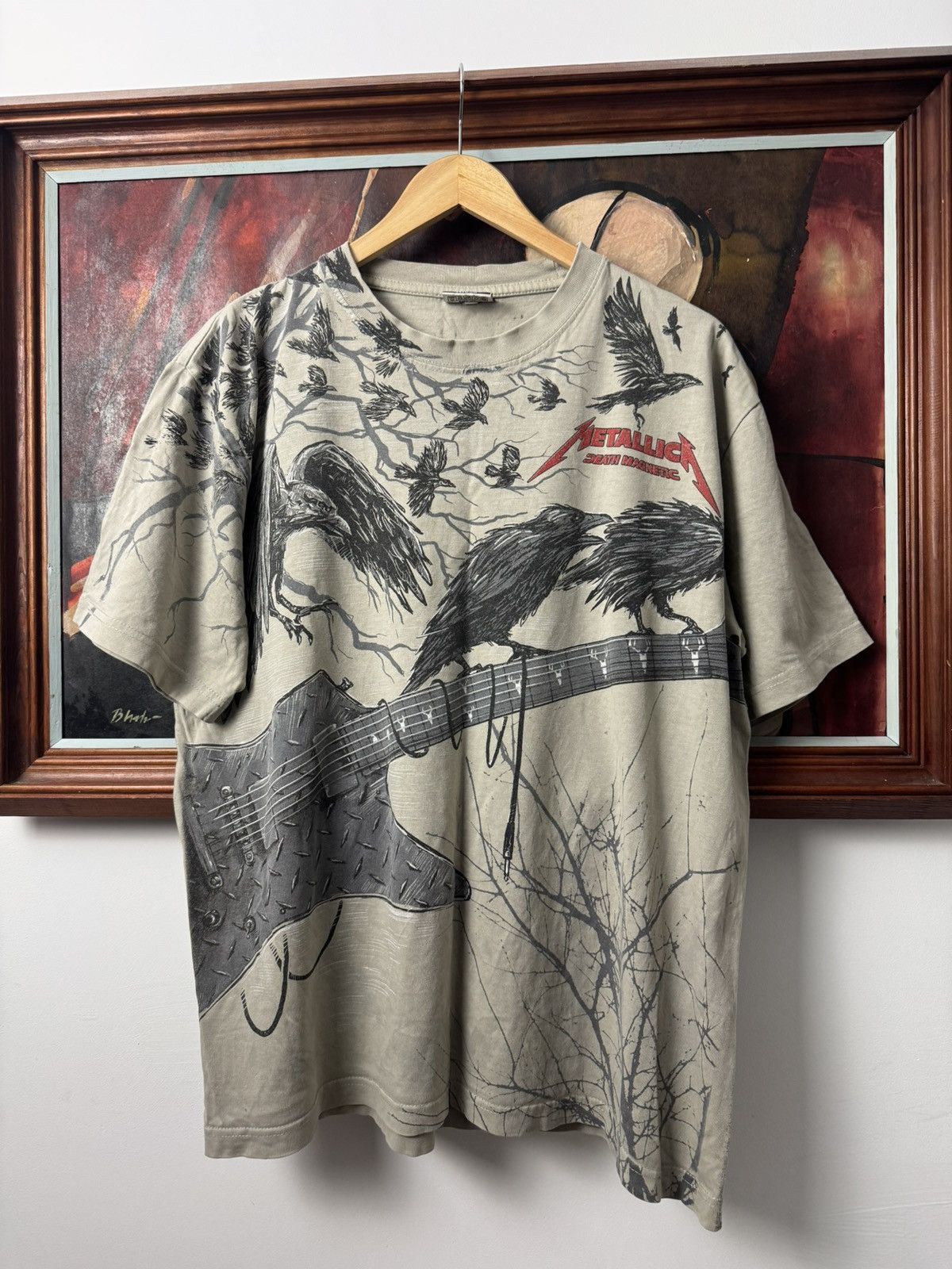 Band Tees Metallica Y2k Vintage Band Tee Fullprint All Over Rock Metal Size US L / EU 52-54 / 3 - 1 Thumbnail