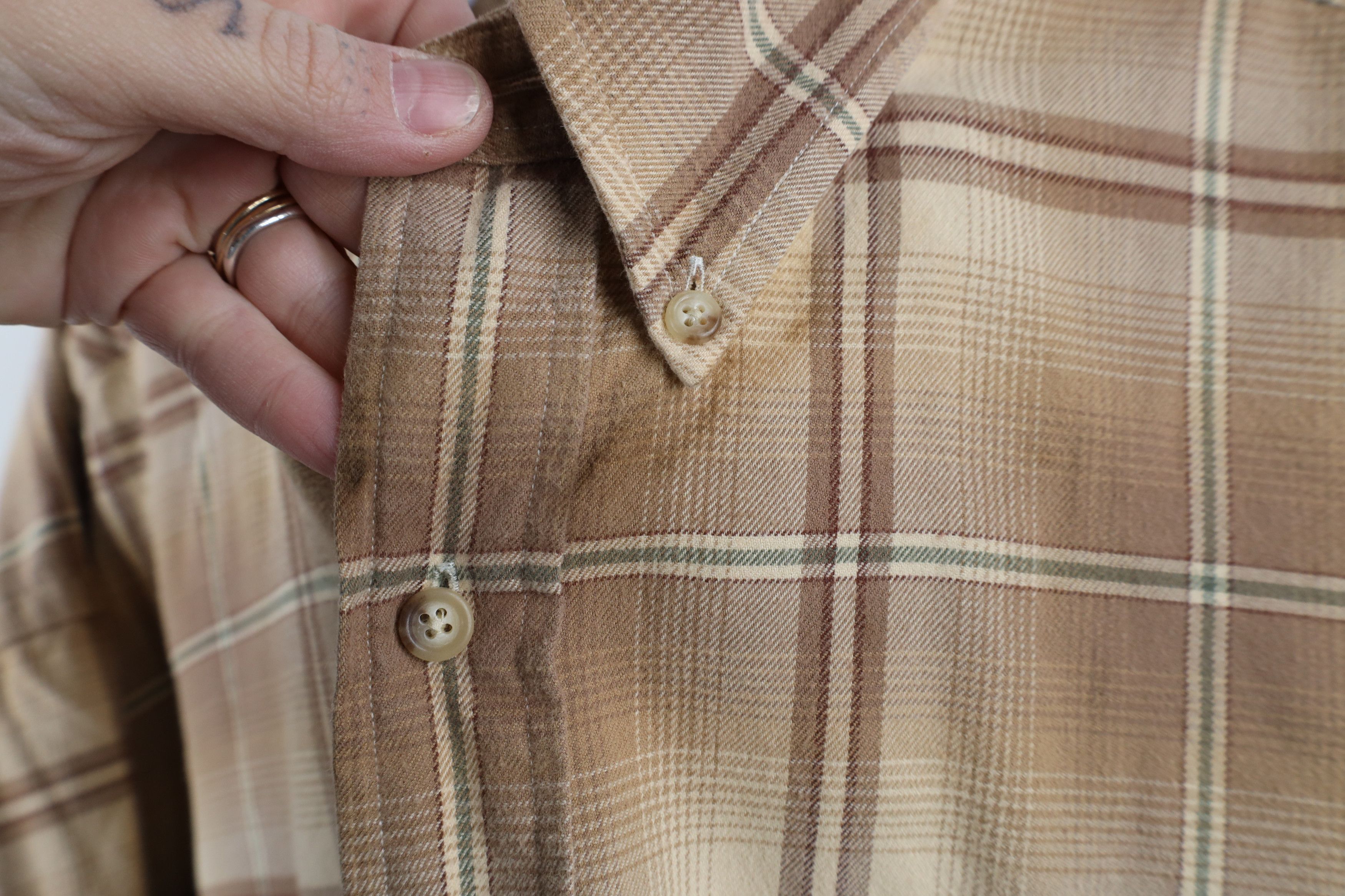 Ralph Lauren × Vintage Vintage 90s Ralph Lauren Flannel Collared Button Down Shirt Size US XXL / EU 58 / 5 - 5 Thumbnail